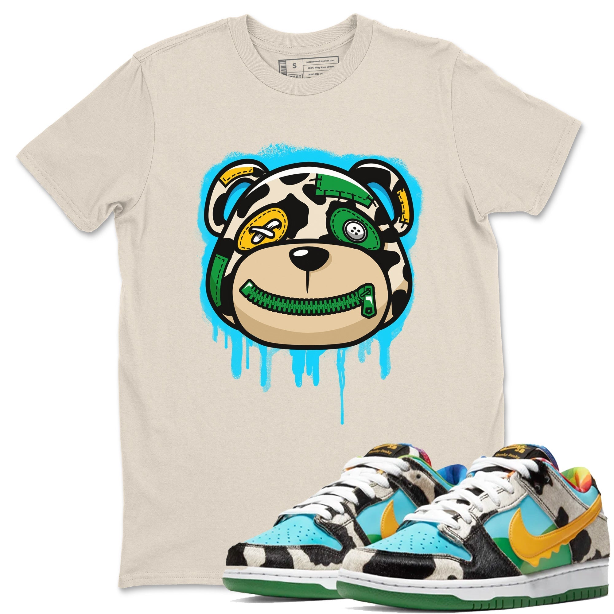 Dunk Chunky Dunky Tee Bear Face Streetwear Sneaker Shirt Dunk Chunky Dunky Sneaker Release Tees Unisex Shirts Natural 1