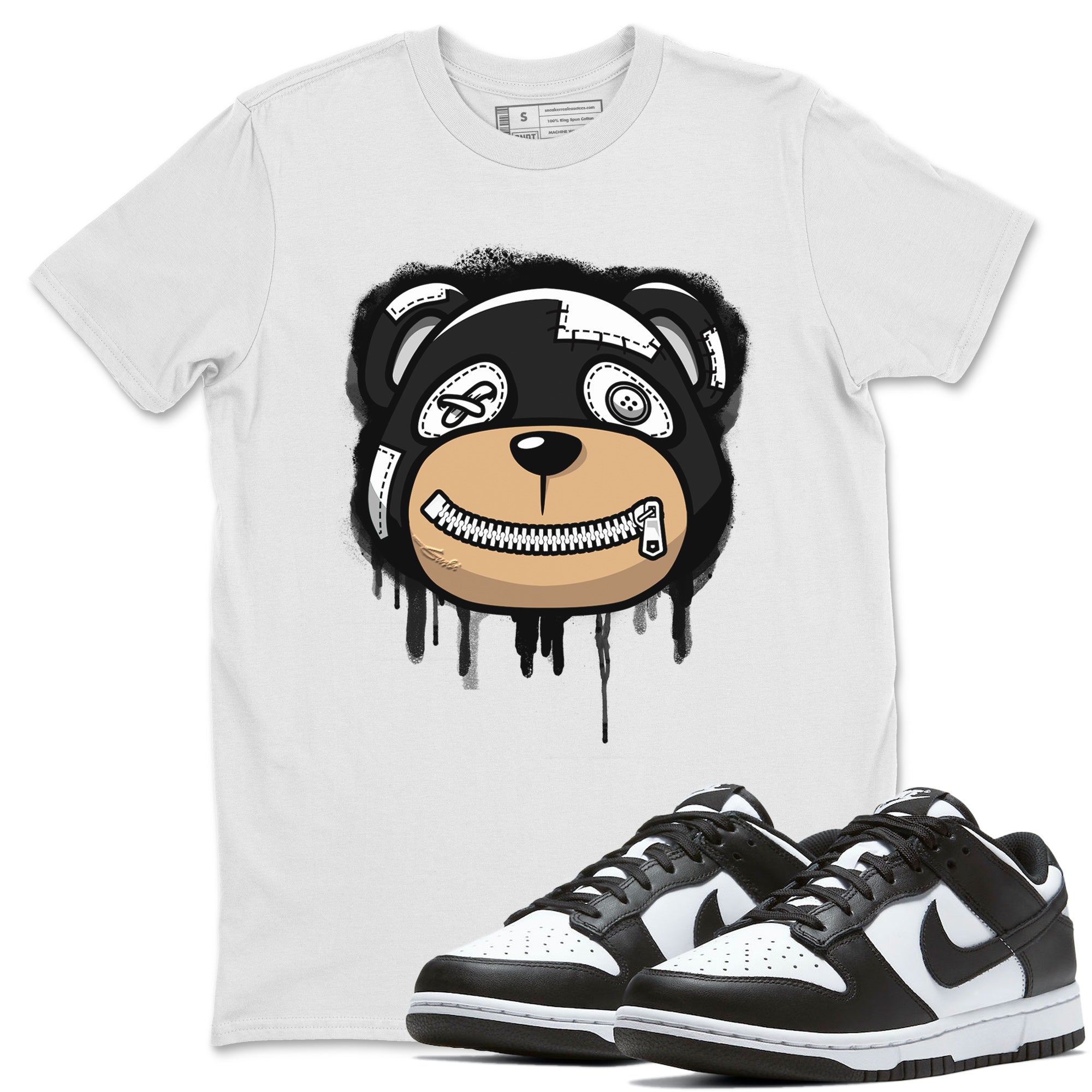 Dunk Panda Sneaker Match Tees Bear Face Sneaker Tees Dunk Panda Jordan to match sneaker T-Shirt Crew Neck Shirts