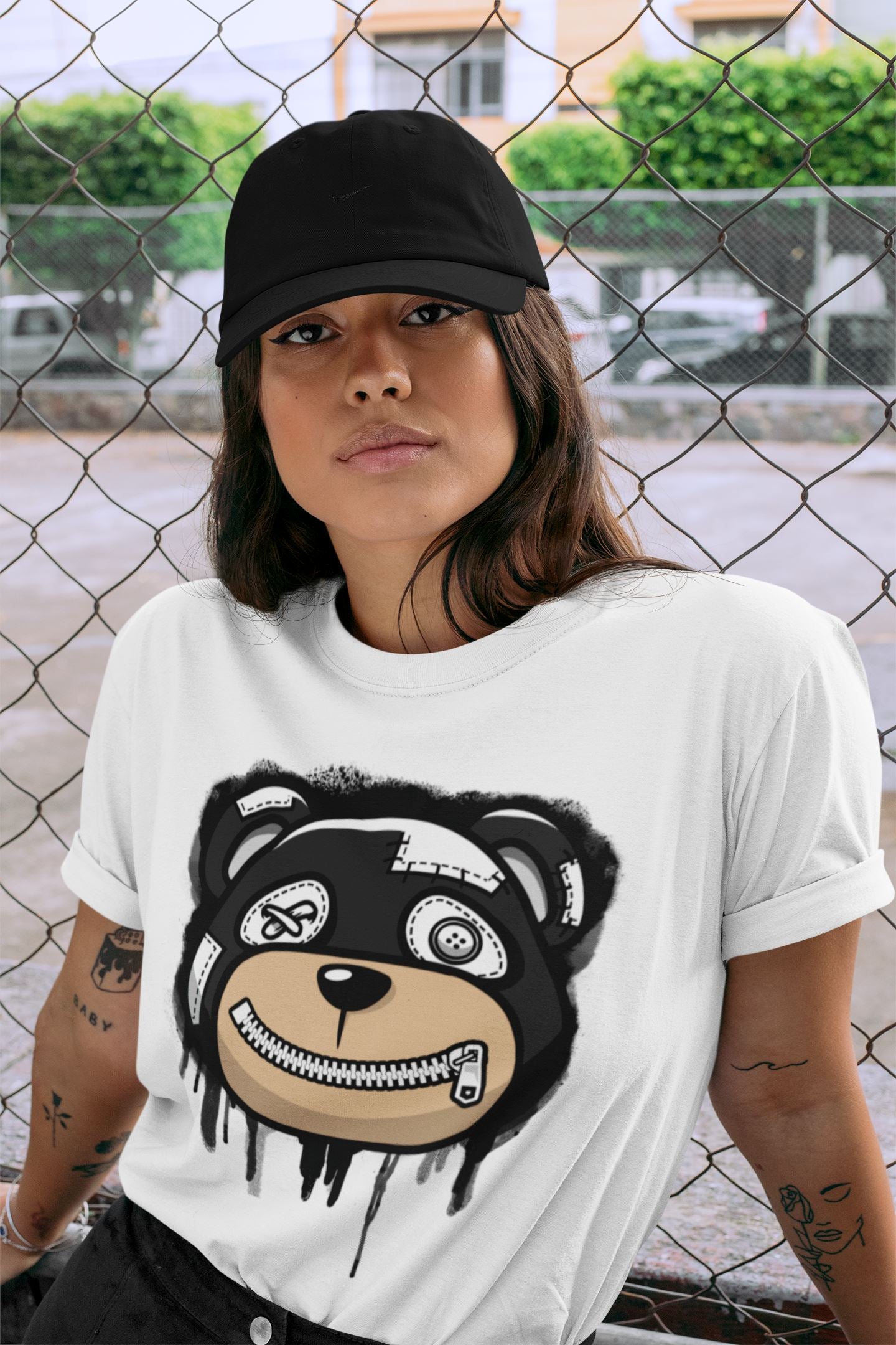 Dunk Panda Sneaker Match Tees Bear Face Sneaker Tees Dunk Panda Jordan to match sneaker T-Shirt Crew Neck Shirts