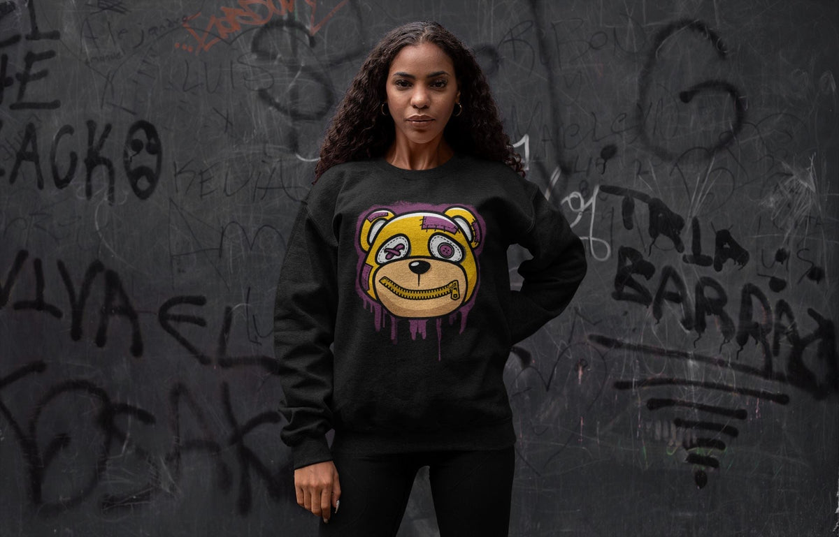 Jordan 1 Brotherhood Sneaker Matching T-Shirt Bear Face Sneaker Tees Jordan 1 Brotherhood Sneaker Release Tees Crew Neck Tees