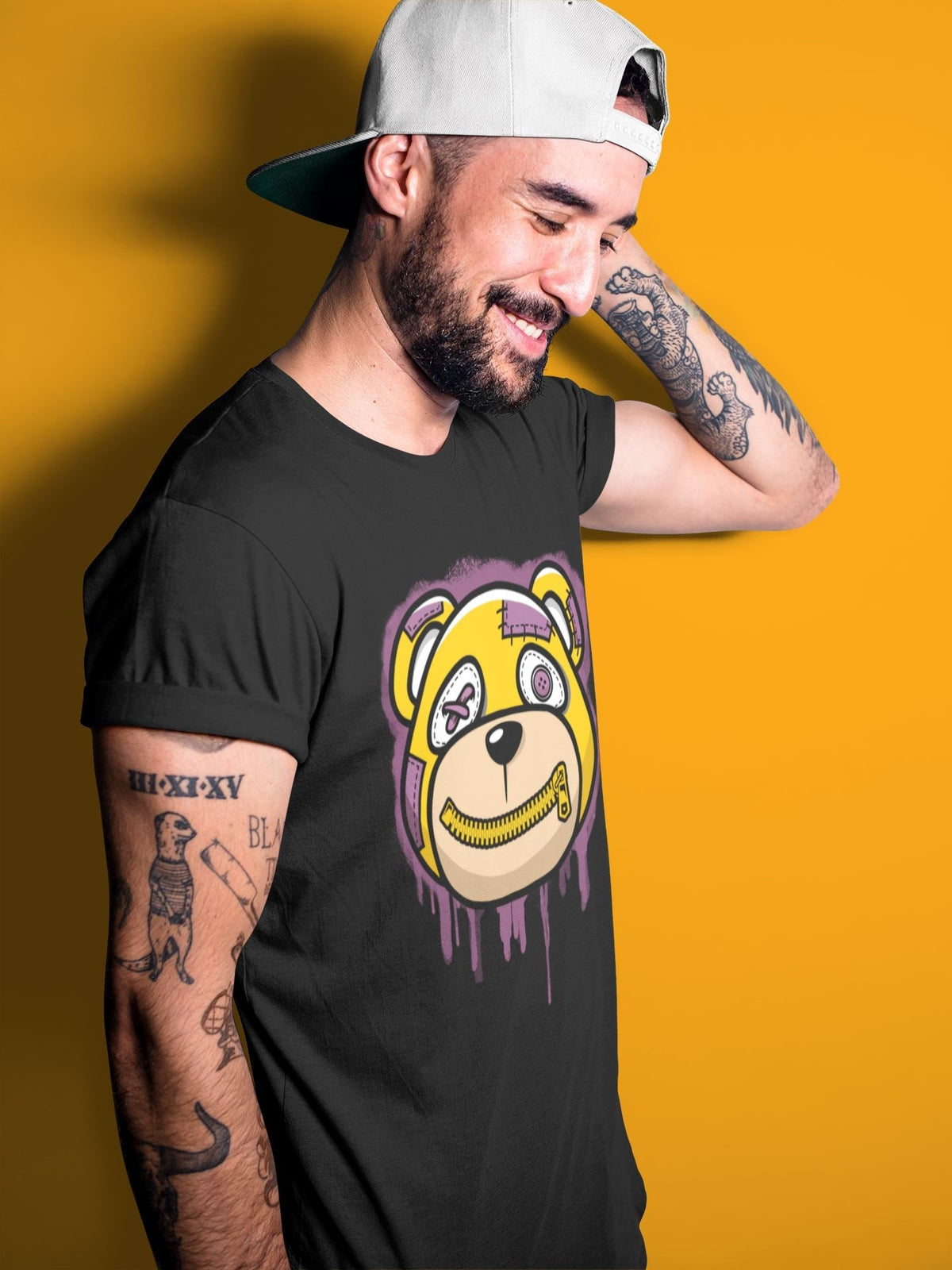 Jordan 1 Brotherhood Sneaker Matching T-Shirt Bear Face Sneaker Tees Jordan 1 Brotherhood Sneaker Release Tees Crew Neck Tees