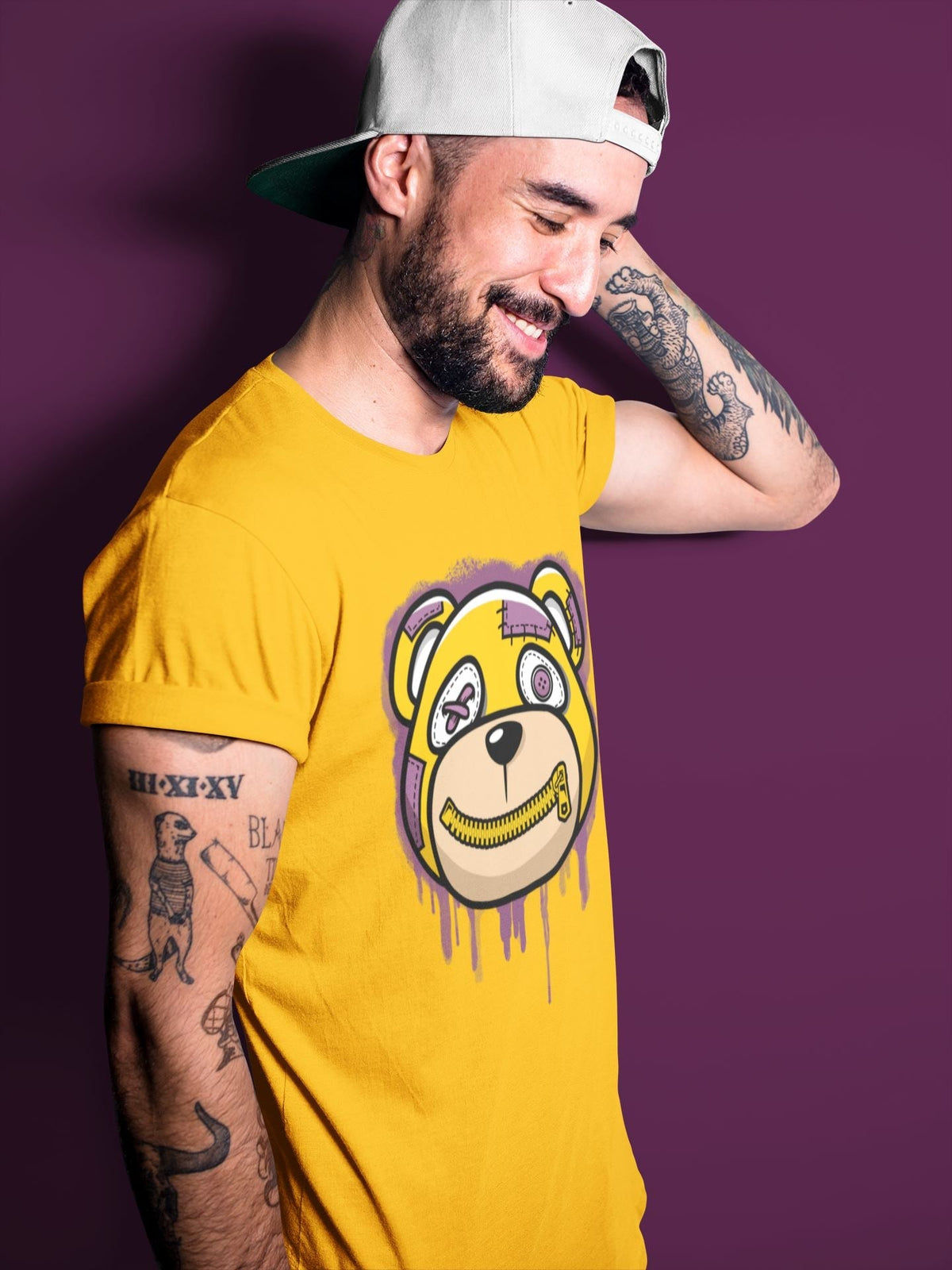 Jordan 1 Brotherhood Sneaker Matching T-Shirt Bear Face Sneaker Tees Jordan 1 Brotherhood Sneaker Release Tees Crew Neck Tees