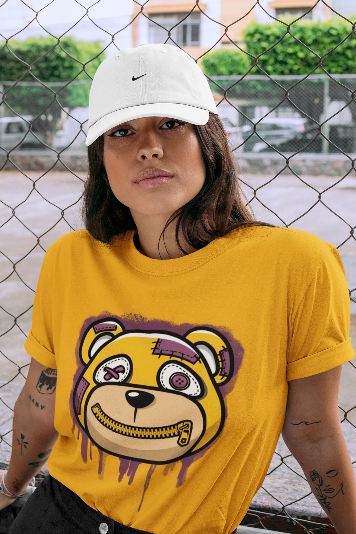 Jordan 1 Brotherhood Sneaker Matching T-Shirt Bear Face Sneaker Tees Jordan 1 Brotherhood Sneaker Release Tees Crew Neck Tees