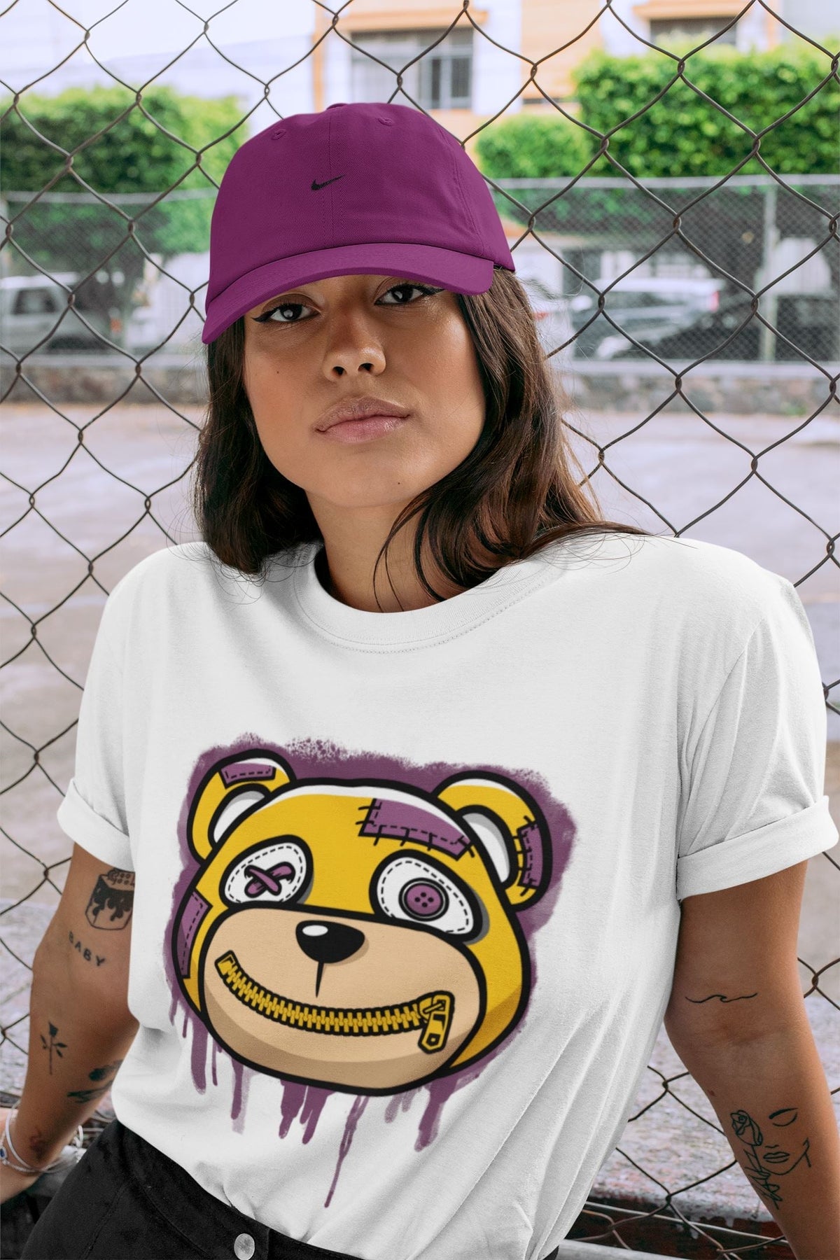 Jordan 1 Brotherhood Sneaker Matching T-Shirt Bear Face Sneaker Tees Jordan 1 Brotherhood Sneaker Release Tees Crew Neck Tees