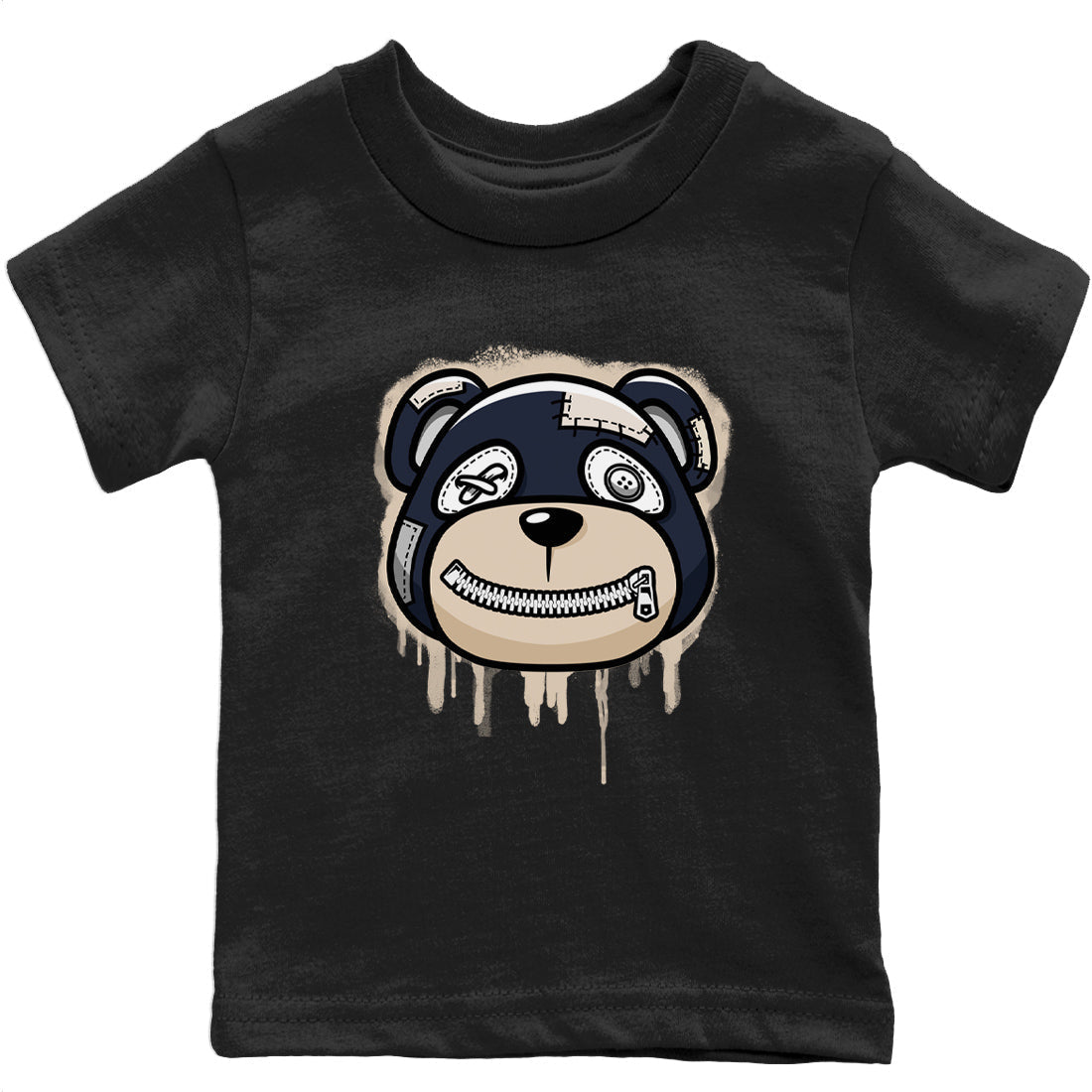Jordan 1 85 Georgetown Sneaker Match Tees Bear Face Sneaker Tees Jordan 1 85 Georgetown Jordan to match sneaker T-Shirt Kids Shirts