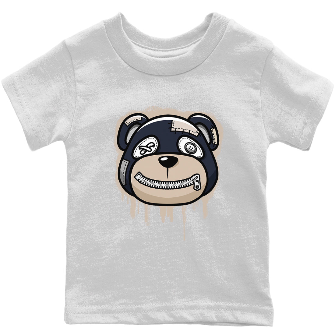 Jordan 1 85 Georgetown Sneaker Match Tees Bear Face Sneaker Tees Jordan 1 85 Georgetown Jordan to match sneaker T-Shirt Kids Shirts