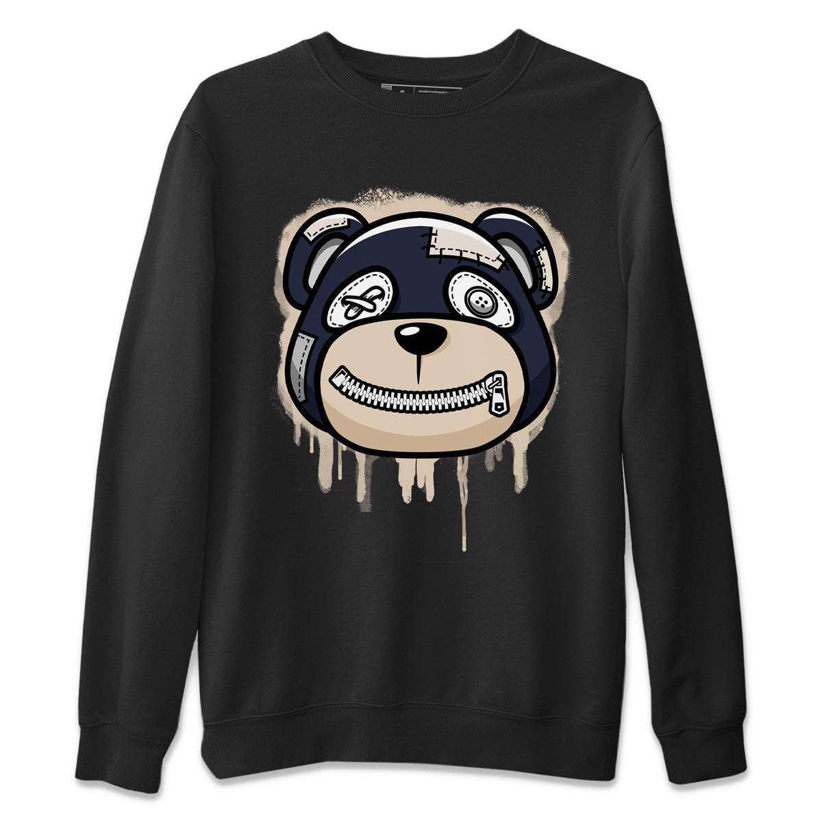 Jordan 1 85 Georgetown Sneaker Match Tees Bear Face Sneaker Tees Jordan 1 85 Georgetown Jordan to match sneaker T-Shirt Crew Neck Shirts