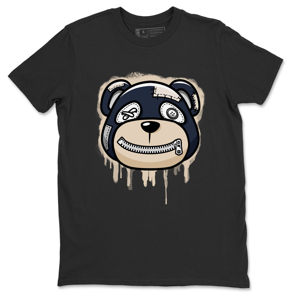 Jordan 1 85 Georgetown Sneaker Match Tees Bear Face Sneaker Tees Jordan 1 85 Georgetown Jordan to match sneaker T-Shirt Crew Neck Shirts