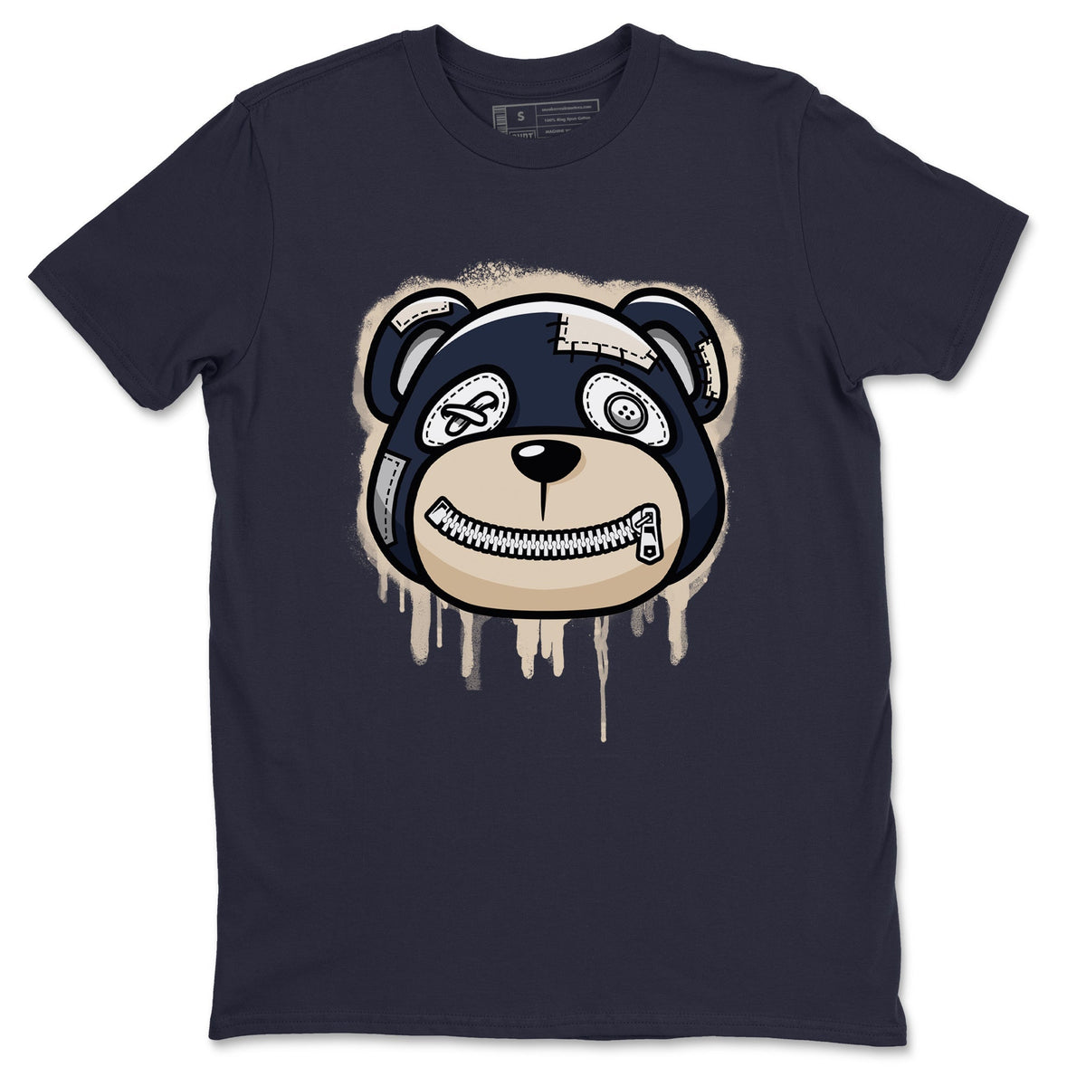 Jordan 1 85 Georgetown Sneaker Match Tees Bear Face Sneaker Tees Jordan 1 85 Georgetown Jordan to match sneaker T-Shirt Crew Neck Shirts