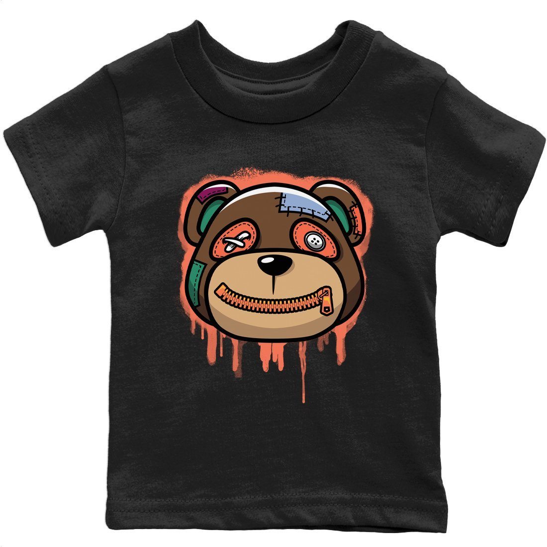 Jordan 1 Hand Crafted Sneaker Matching T-Shirt Bear Face Sneaker Tees Jordan 1 Hand Crafted Sneaker Release Tees Kids Shirts
