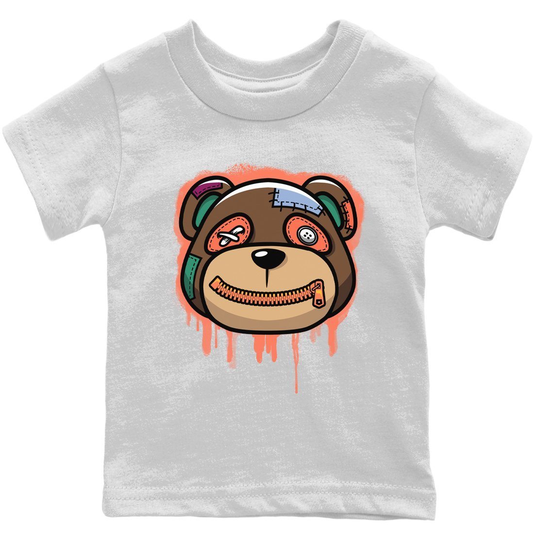 Jordan 1 Hand Crafted Sneaker Matching T-Shirt Bear Face Sneaker Tees Jordan 1 Hand Crafted Sneaker Release Tees Kids Shirts
