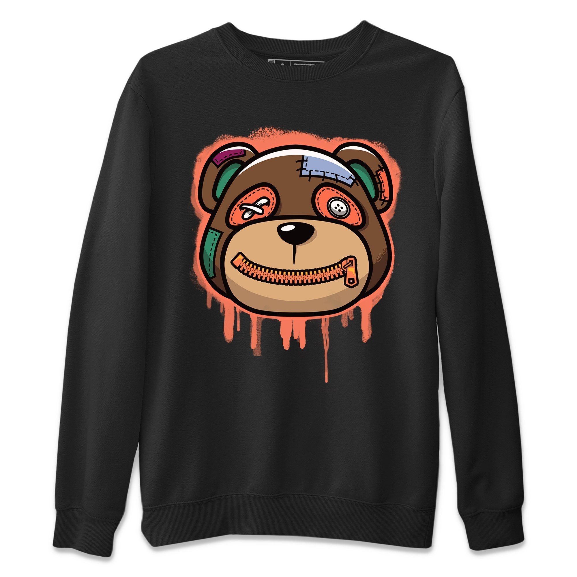 Jordan 1 Hand Crafted Sneaker Matching T-Shirt Bear Face Sneaker Tees Jordan 1 Hand Crafted Sneaker Release Tees Crew Neck Tees