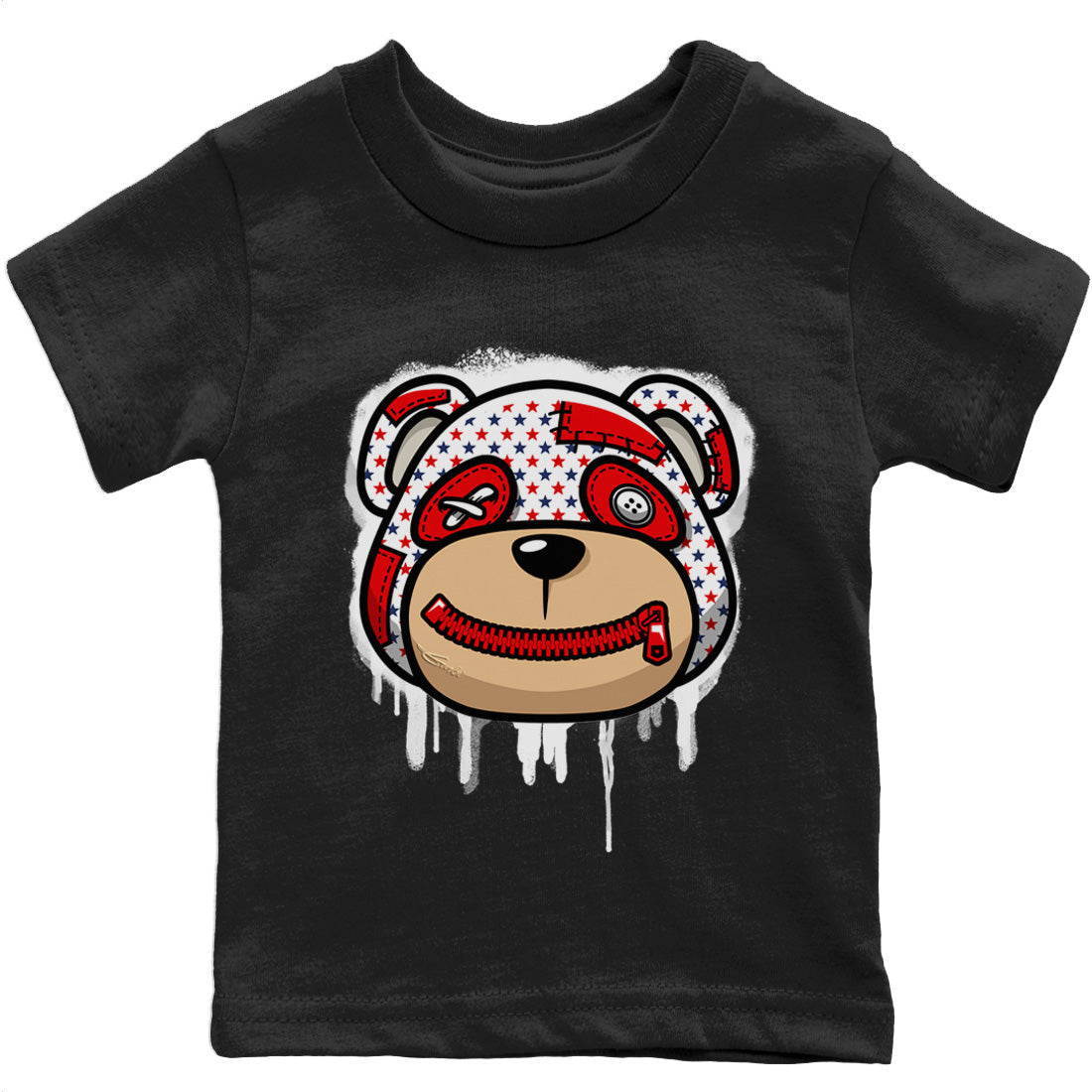 Jordan 1 Newstalgia Sneaker Matching T-Shirt Bear Face Sneaker Tees Jordan 1 Newstalgia Sneaker Release Tees Kids Shirts
