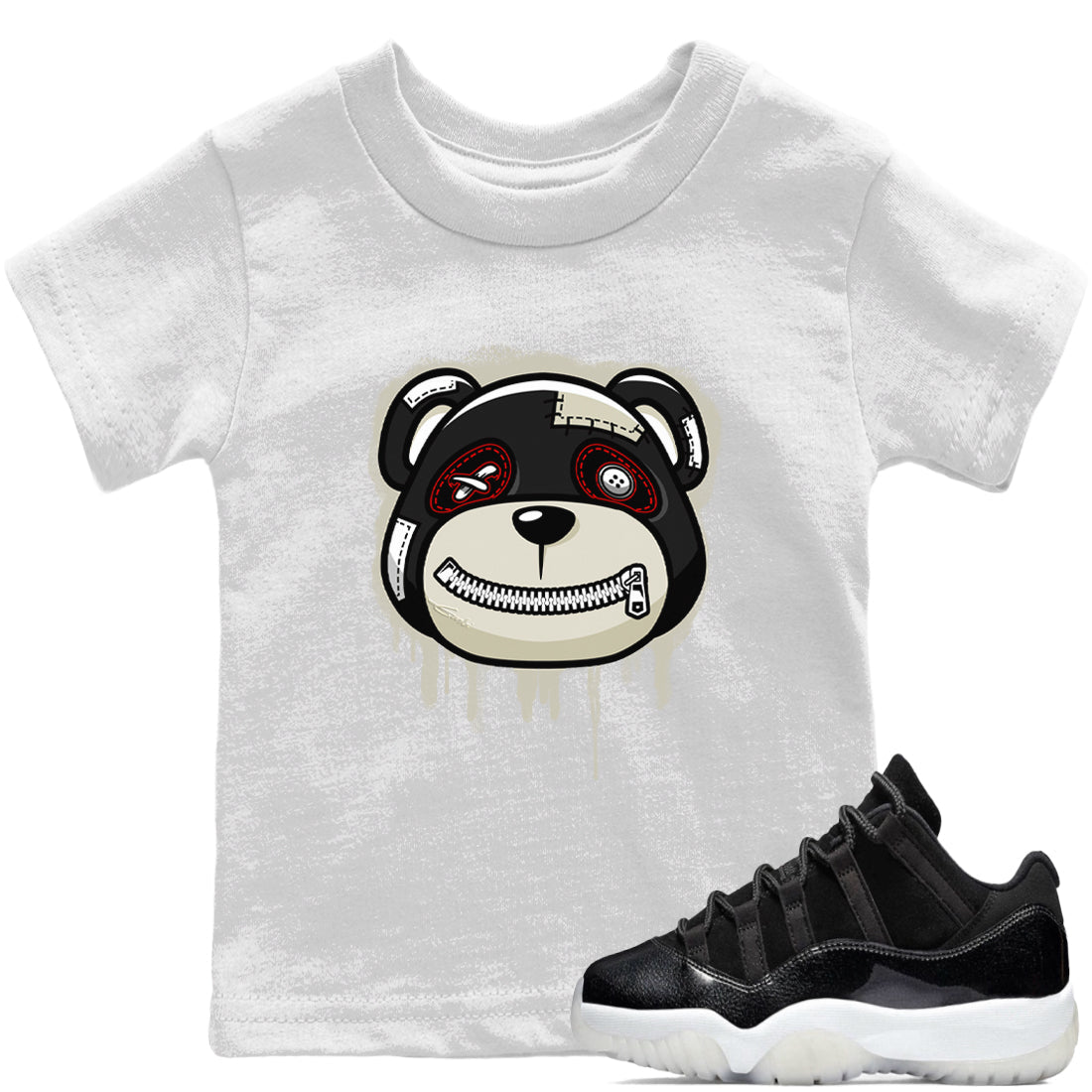 Jordan 11 72-10 Sneaker Matching T-Shirt Bear Face Sneaker Tees Jordan 11 72-10 Sneaker Release Tees Kids Shirts