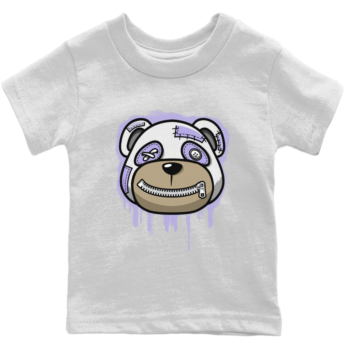 Jordan 11 Pure Violet Sneaker Matching T-Shirt Bear Face Sneaker Tees Jordan 11 Pure Violet Sneaker Release Tees Kids Shirts