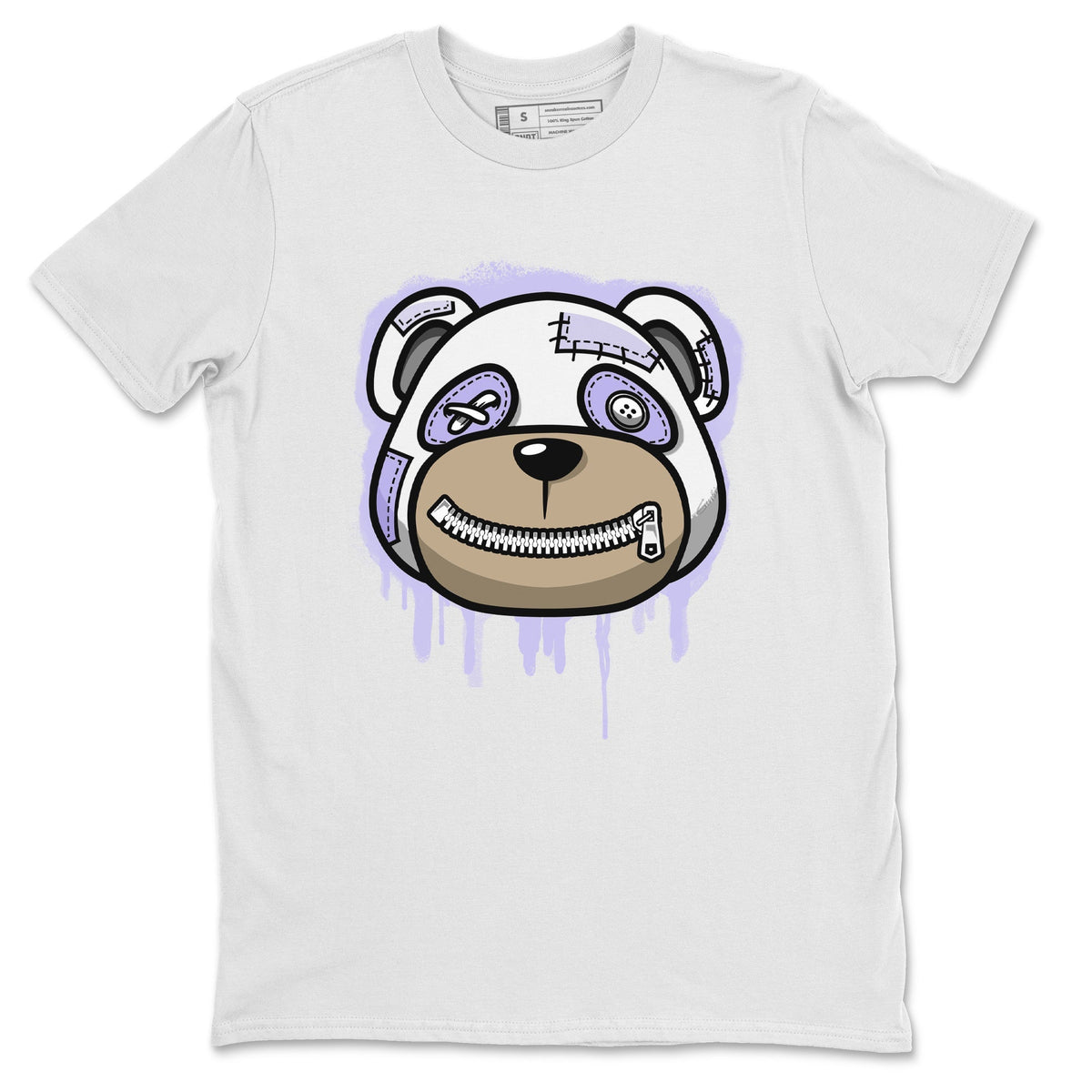 Jordan 11 Pure Violet Sneaker Matching T-Shirt Bear Face Sneaker Tees Jordan 11 Pure Violet Sneaker Release Tees Crew Neck Tees