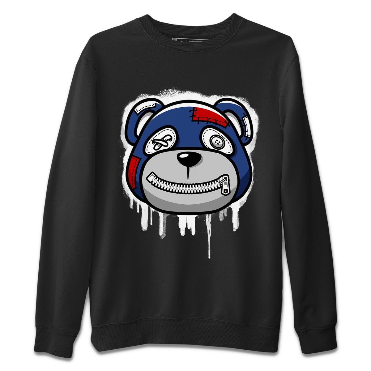 Jordan 13 French Blue Sneaker Matching T-Shirt Bear Face Sneaker Tees Jordan 13 French Blue Sneaker Release Tees Crew Neck Tees