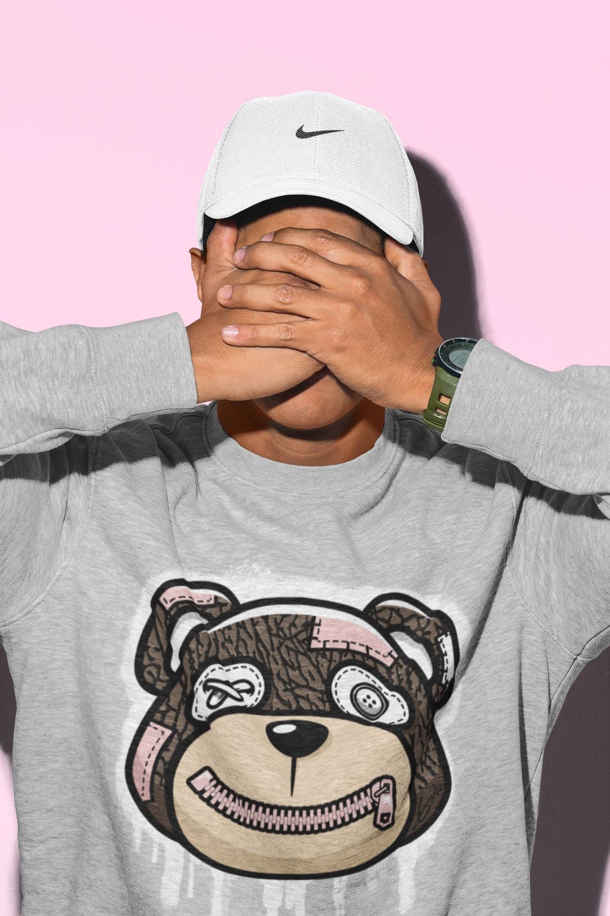Jordan 3 Atmosphere Sneaker Matching T-Shirt Bear Face Sneaker Tees Jordan 3 Atmosphere Sneaker Release Tees Crew Neck Tees