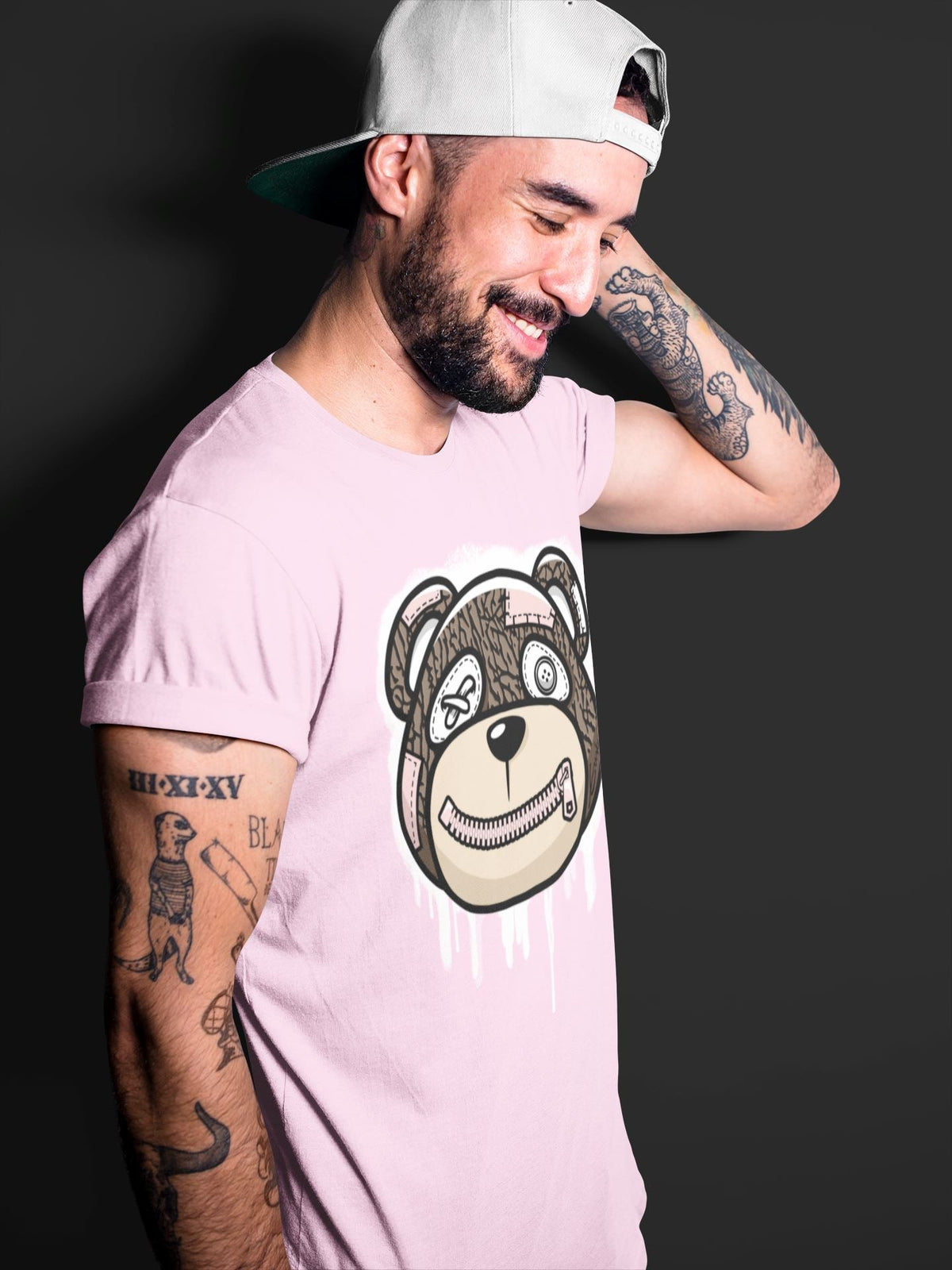 Jordan 3 Atmosphere Sneaker Matching T-Shirt Bear Face Sneaker Tees Jordan 3 Atmosphere Sneaker Release Tees Crew Neck Tees