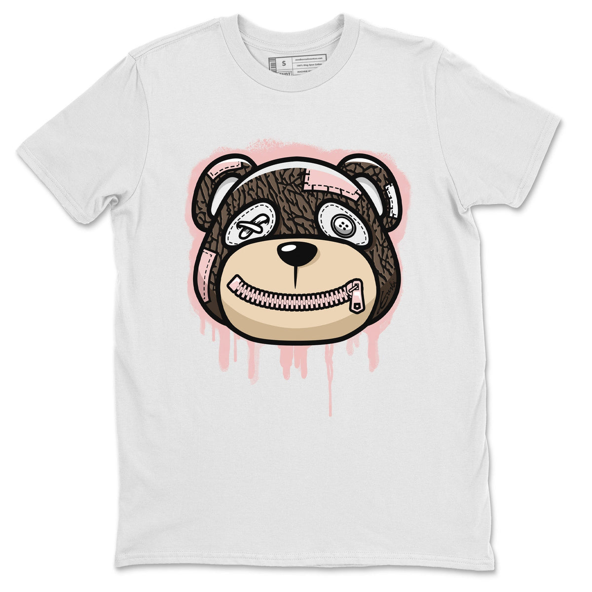 Jordan 3 Atmosphere Sneaker Matching T-Shirt Bear Face Sneaker Tees Jordan 3 Atmosphere Sneaker Release Tees Crew Neck Tees