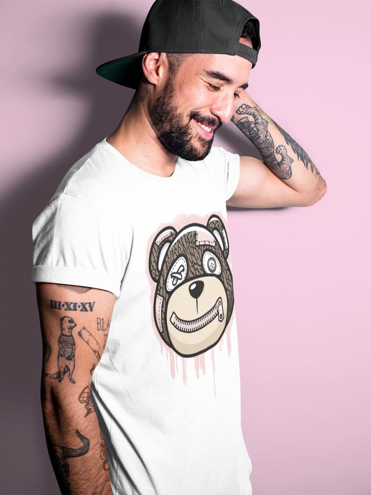Jordan 3 Atmosphere Sneaker Matching T-Shirt Bear Face Sneaker Tees Jordan 3 Atmosphere Sneaker Release Tees Crew Neck Tees