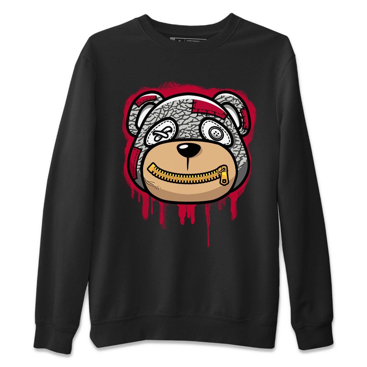 Jordan 3 Cardinal Sneaker Matching T-Shirt Bear Face Sneaker Tees Jordan 3 Cardinal Sneaker Release Tees Crew Neck Tees
