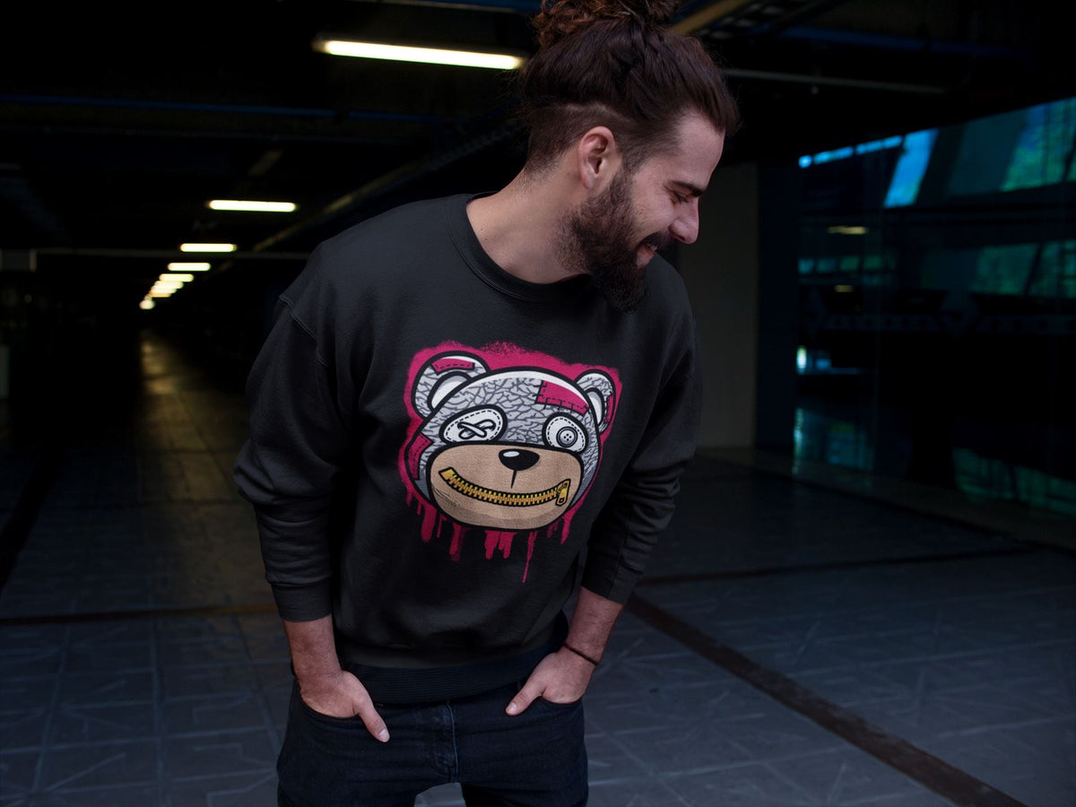 Jordan 3 Cardinal Sneaker Matching T-Shirt Bear Face Sneaker Tees Jordan 3 Cardinal Sneaker Release Tees Crew Neck Tees