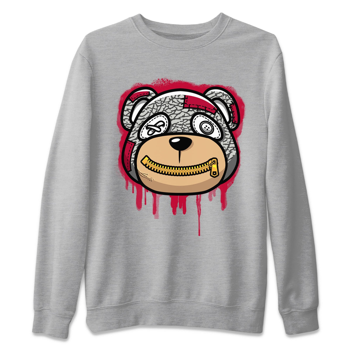 Jordan 3 Cardinal Sneaker Matching T-Shirt Bear Face Sneaker Tees Jordan 3 Cardinal Sneaker Release Tees Crew Neck Tees