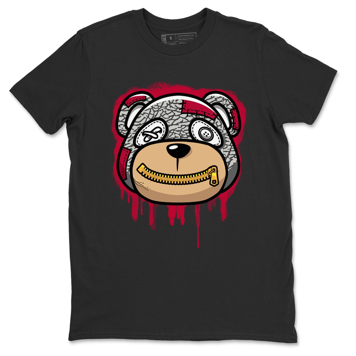 Jordan 3 Cardinal Sneaker Matching T-Shirt Bear Face Sneaker Tees Jordan 3 Cardinal Sneaker Release Tees Crew Neck Tees