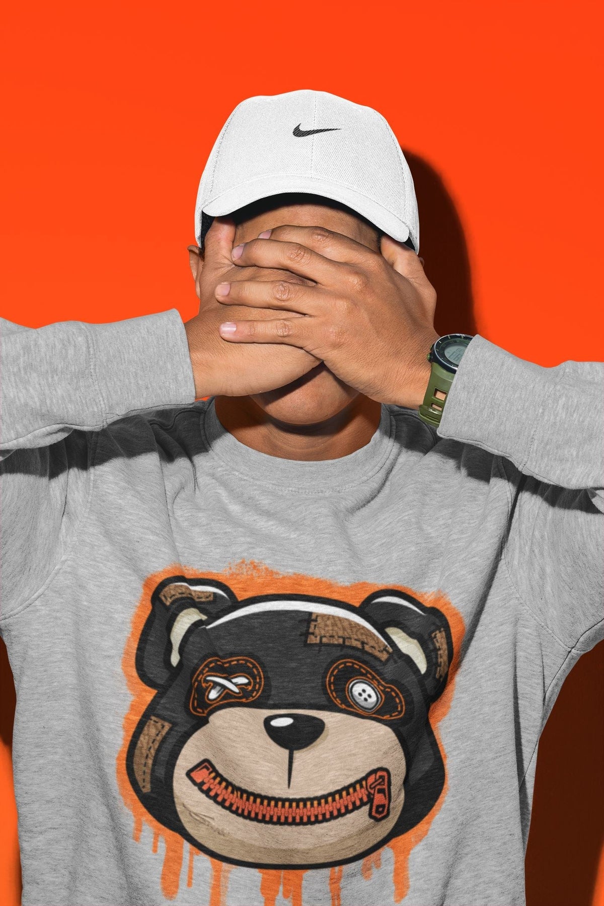 Jordan 3 Desert Elephant Sneaker Matching T-Shirt Bear Face Sneaker Tees Jordan 3 Desert Elephant Sneaker Release Tees Crew Neck Tees