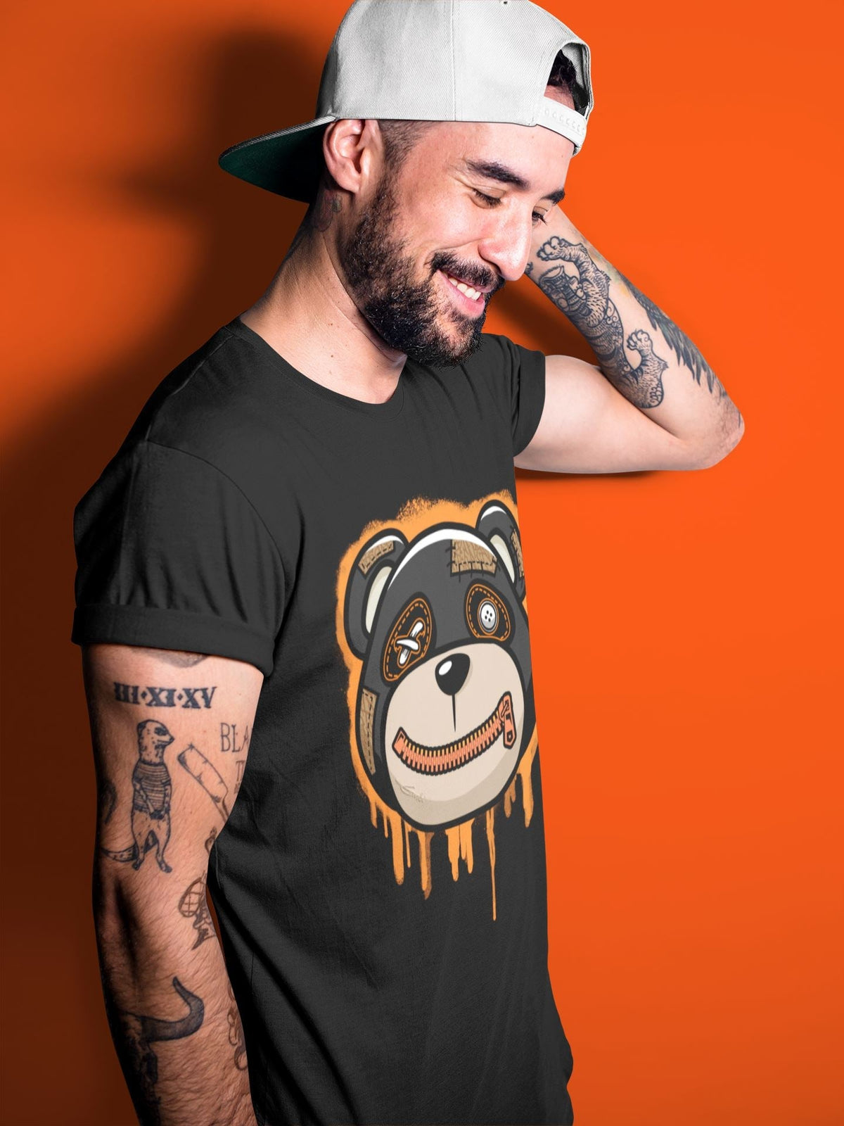 Jordan 3 Desert Elephant Sneaker Matching T-Shirt Bear Face Sneaker Tees Jordan 3 Desert Elephant Sneaker Release Tees Crew Neck Tees