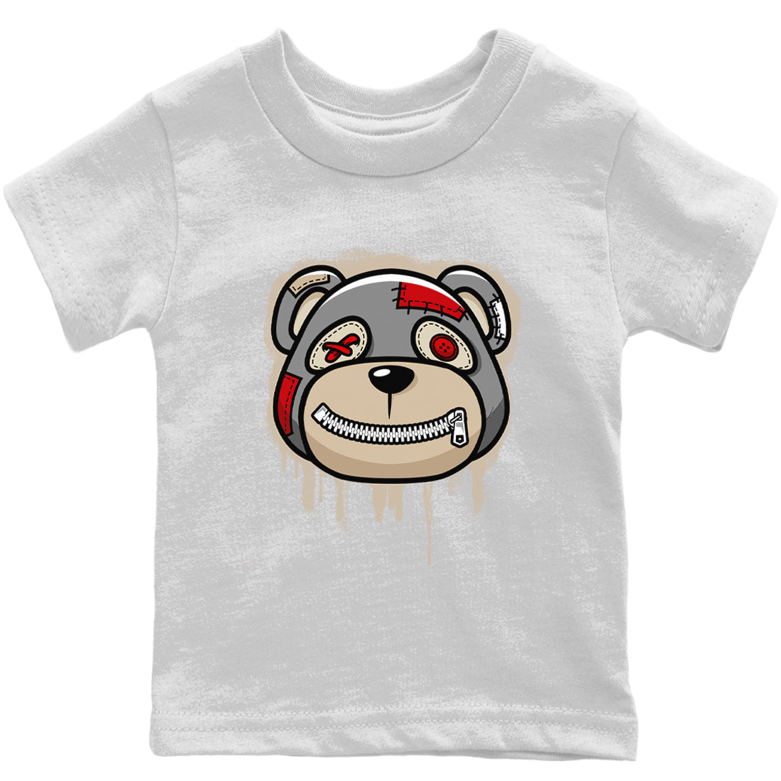 Jordan 3 Muslin Sneaker Matching T-Shirt Bear Face Sneaker Tees Jordan 3 Muslin Sneaker Release Tees Kids Shirts