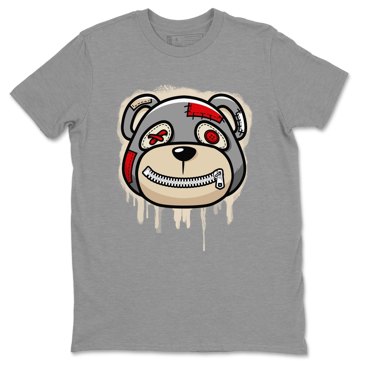 Jordan 3 Muslin Sneaker Matching T-Shirt Bear Face Sneaker Tees Jordan 3 Muslin Sneaker Release Tees Crew Neck Tees