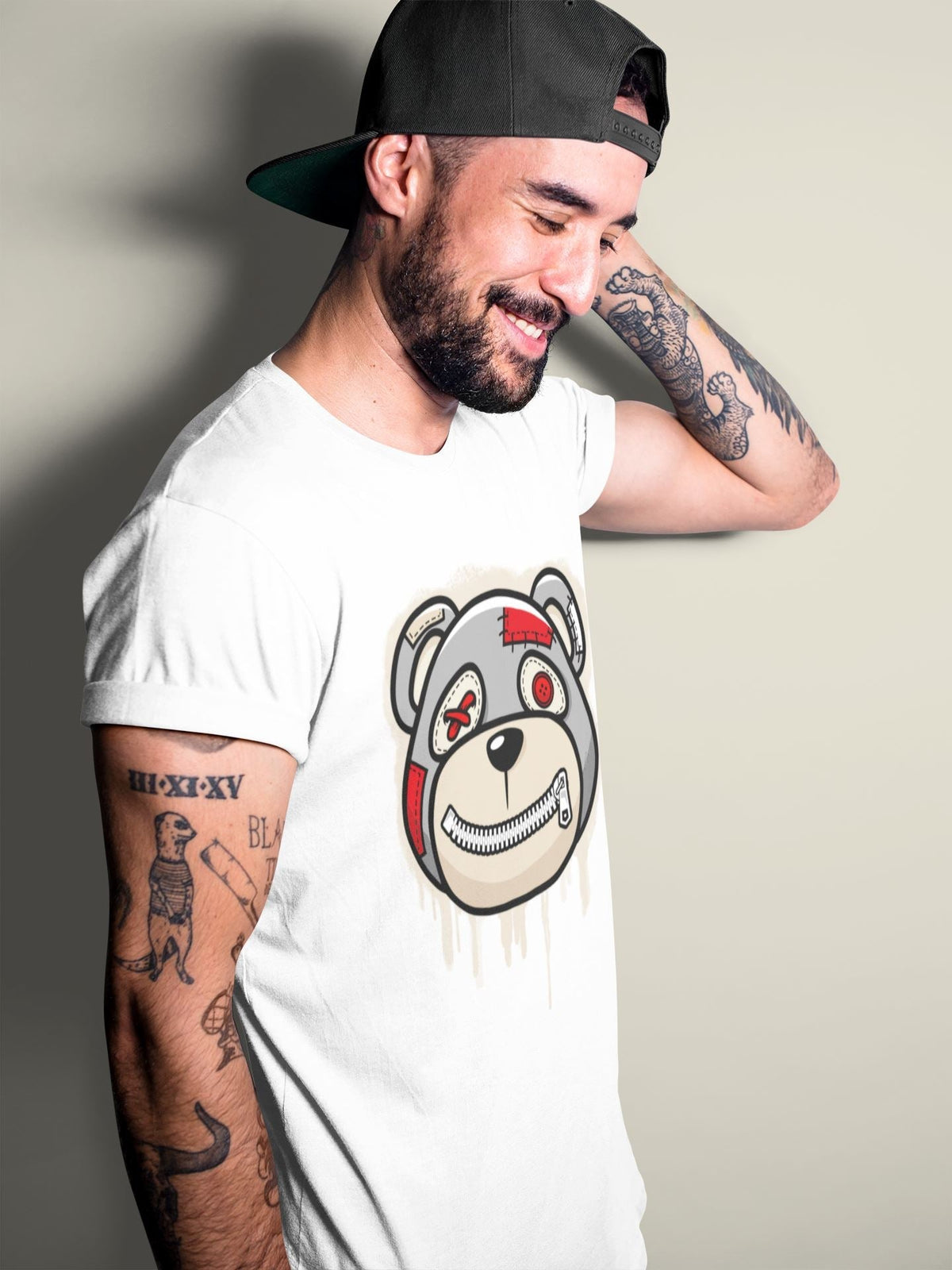 Jordan 3 Muslin Sneaker Matching T-Shirt Bear Face Sneaker Tees Jordan 3 Muslin Sneaker Release Tees Crew Neck Tees
