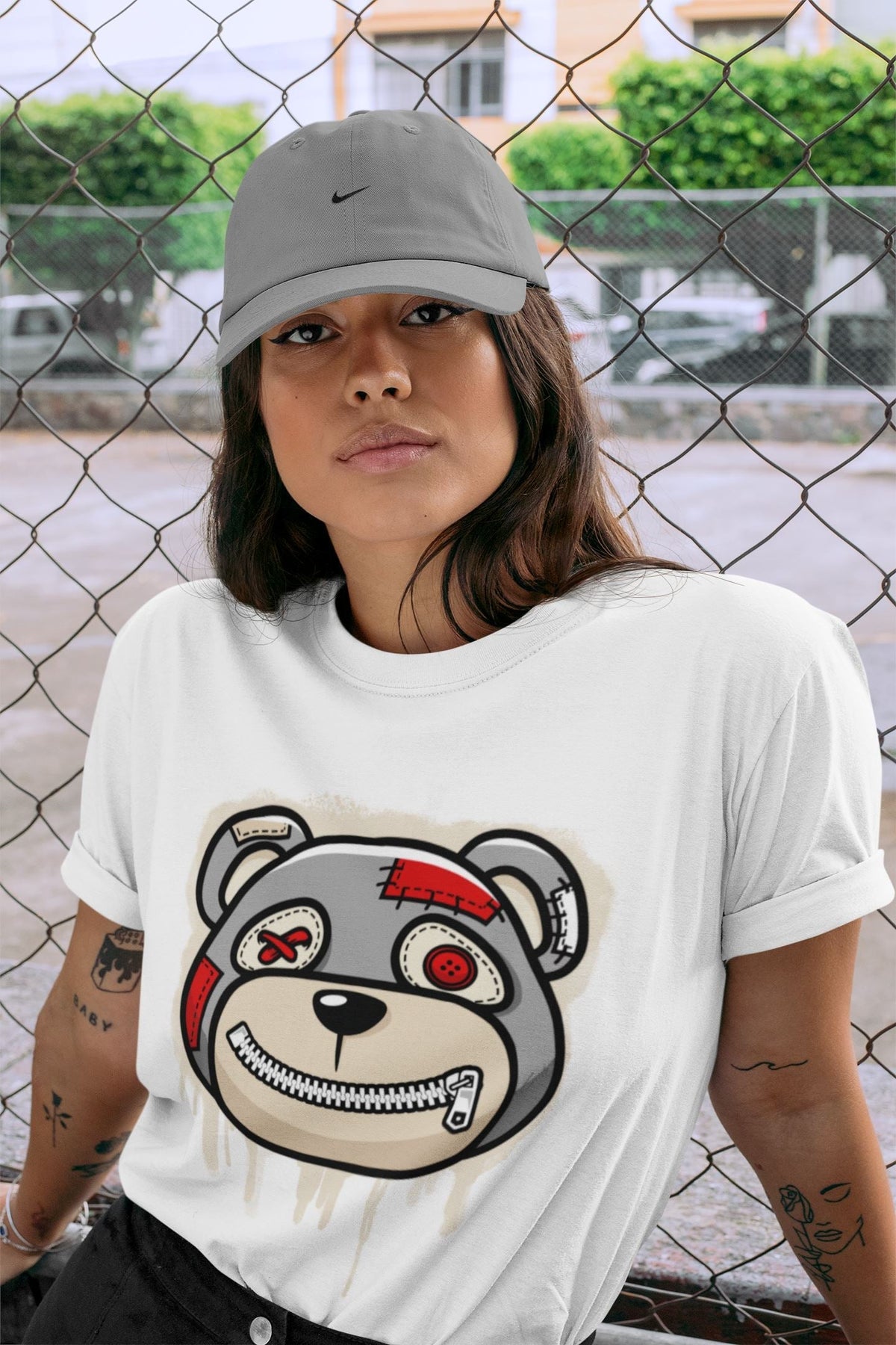 Jordan 3 Muslin Sneaker Matching T-Shirt Bear Face Sneaker Tees Jordan 3 Muslin Sneaker Release Tees Crew Neck Tees