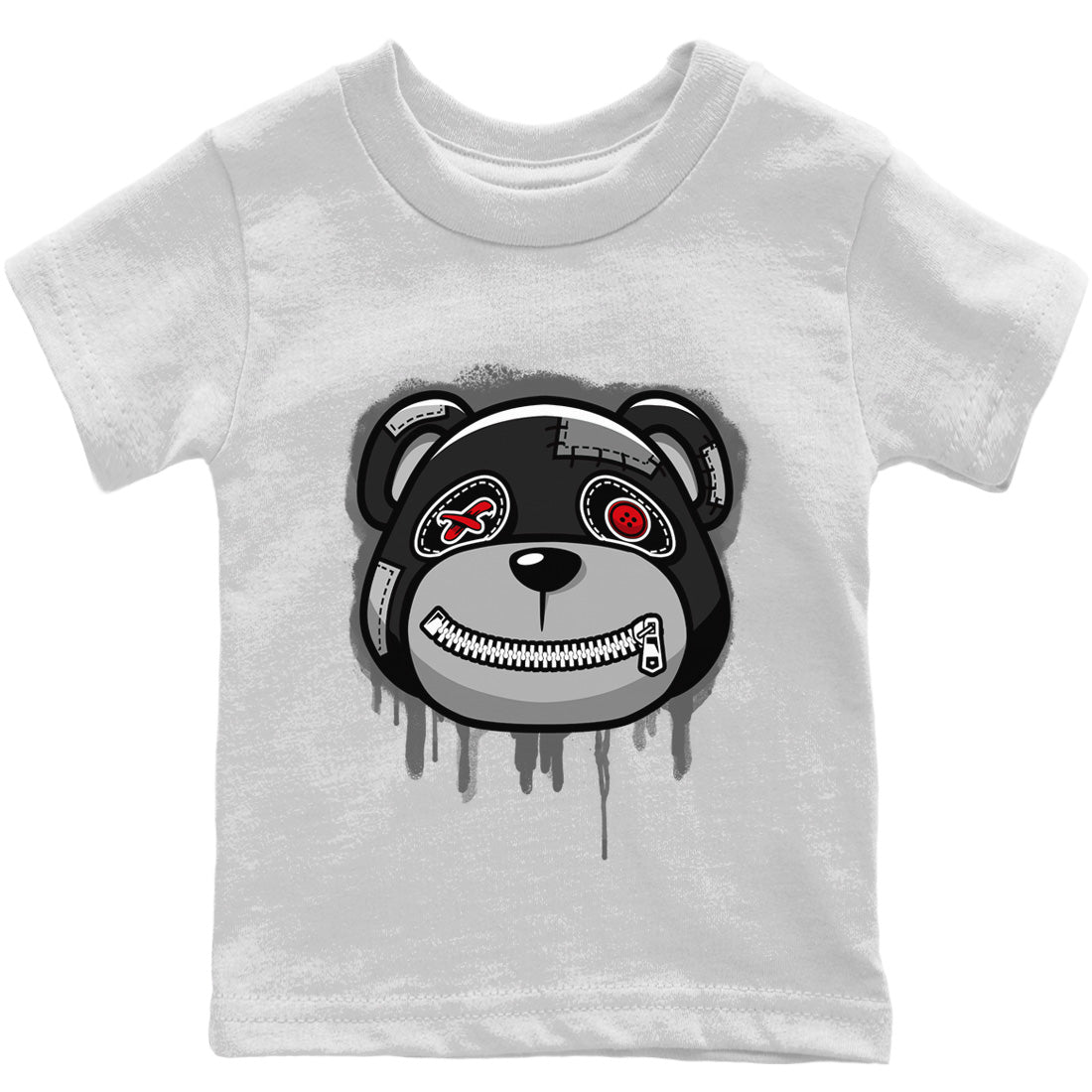 Jordan 4 Black Canvas Sneaker Matching T-Shirt Bear Face Sneaker Tees Jordan 4 Black Canvas Sneaker Release Tees Kids Shirts