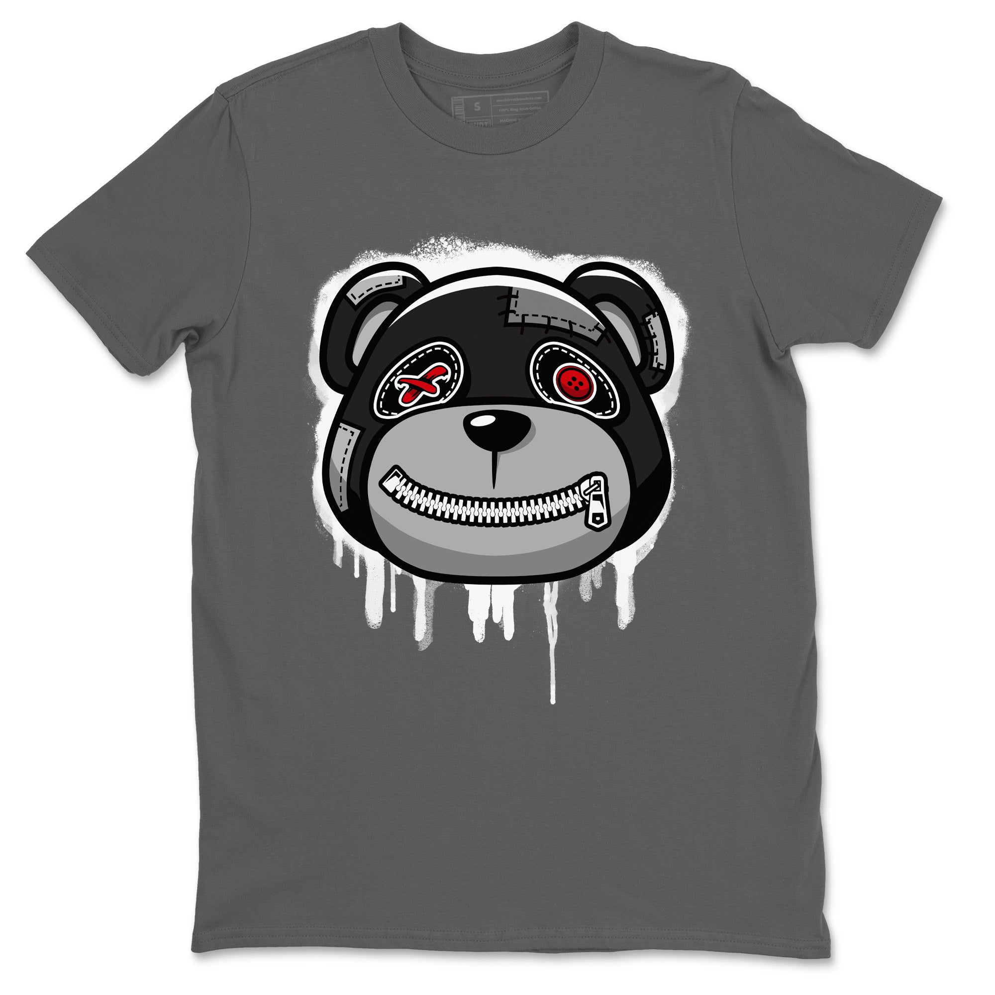 Jordan 4 Black Canvas Sneaker Matching T-Shirt Bear Face Sneaker Tees Jordan 4 Black Canvas Sneaker Release Tees Crew Neck Tees