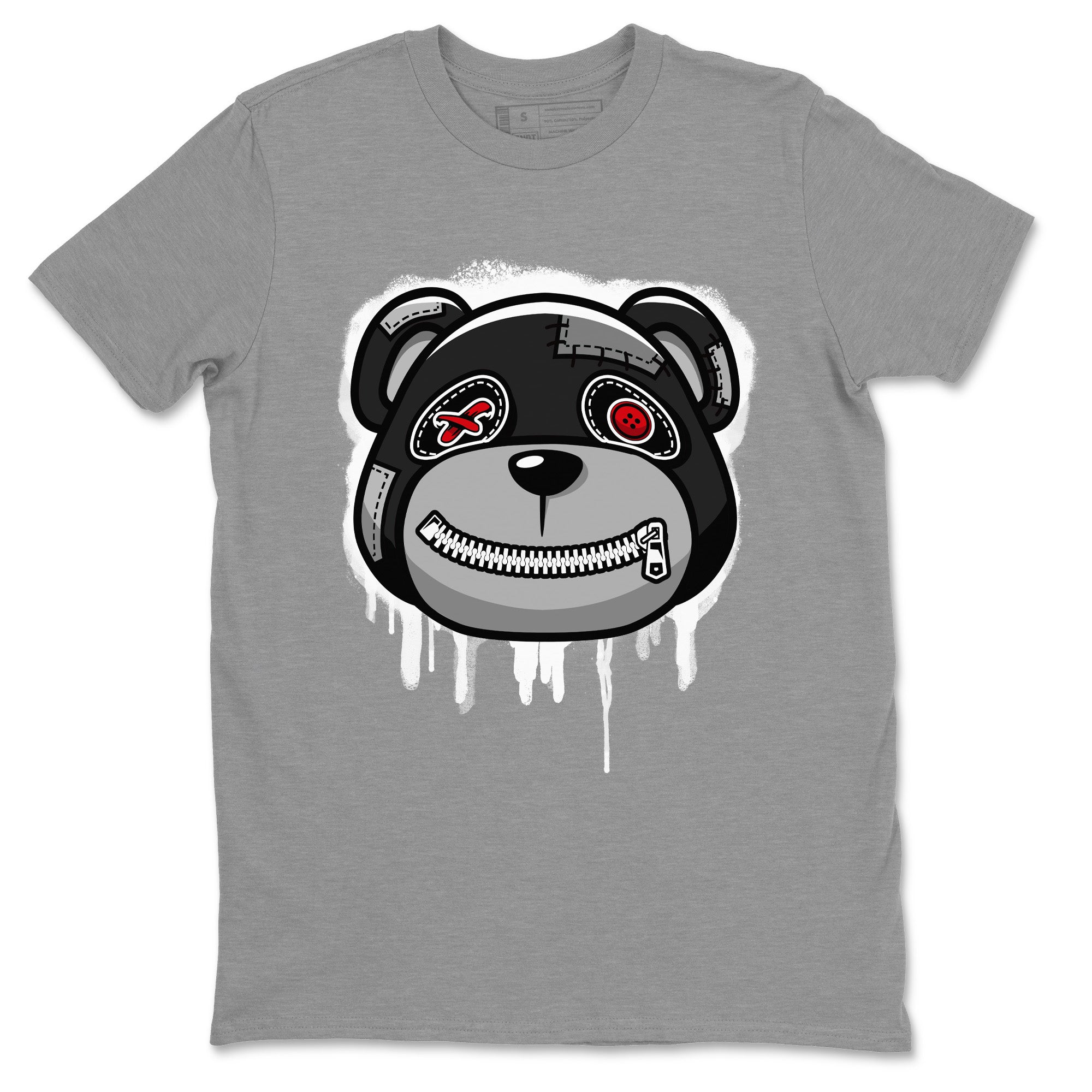 Jordan 4 Black Canvas Sneaker Matching T-Shirt Bear Face Sneaker Tees Jordan 4 Black Canvas Sneaker Release Tees Crew Neck Tees