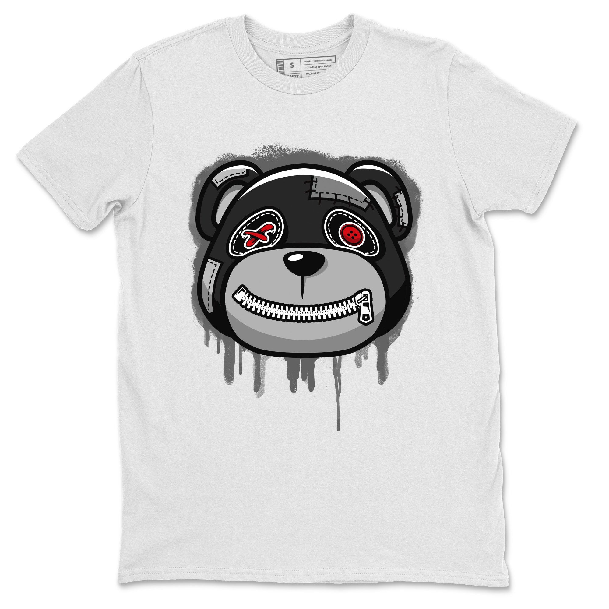 Jordan 4 Black Canvas Sneaker Matching T-Shirt Bear Face Sneaker Tees Jordan 4 Black Canvas Sneaker Release Tees Crew Neck Tees