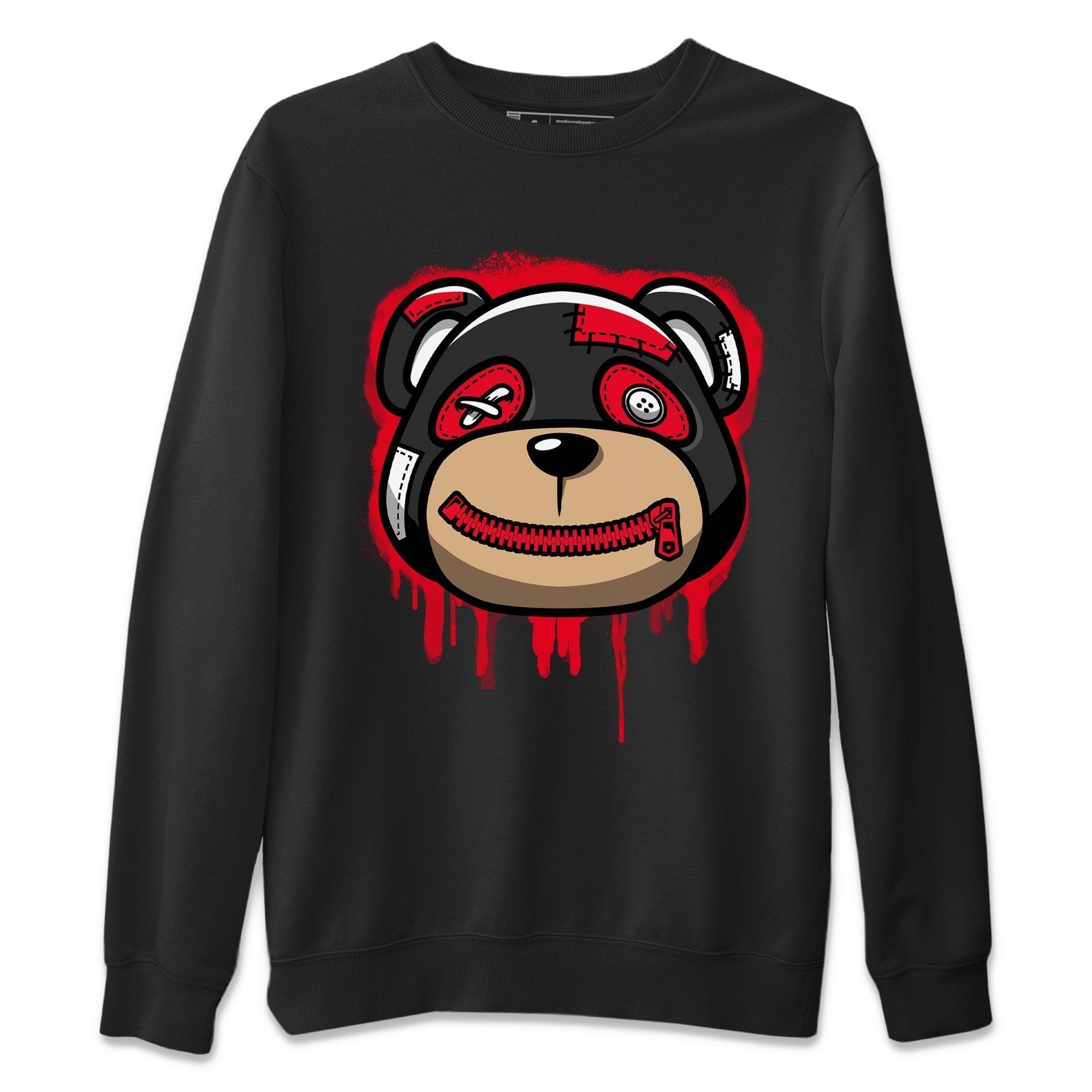 Jordan 4 Red Thunder Sneaker Matching T-Shirt Bear Face Sneaker Tees Jordan 4 Red Thunder Sneaker Release Tees Crew Neck Tees