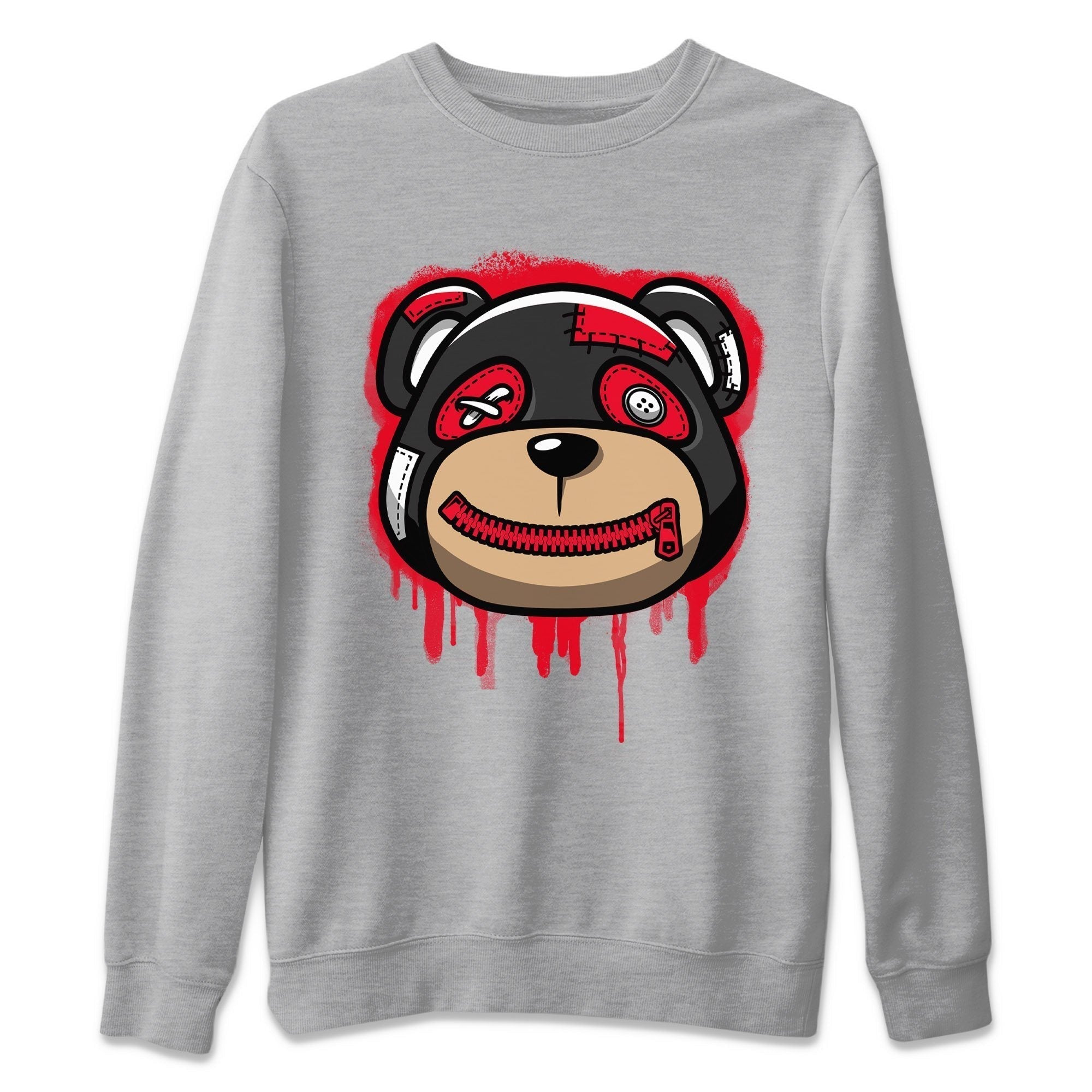 Jordan 4 Red Thunder Sneaker Matching T-Shirt Bear Face Sneaker Tees Jordan 4 Red Thunder Sneaker Release Tees Crew Neck Tees