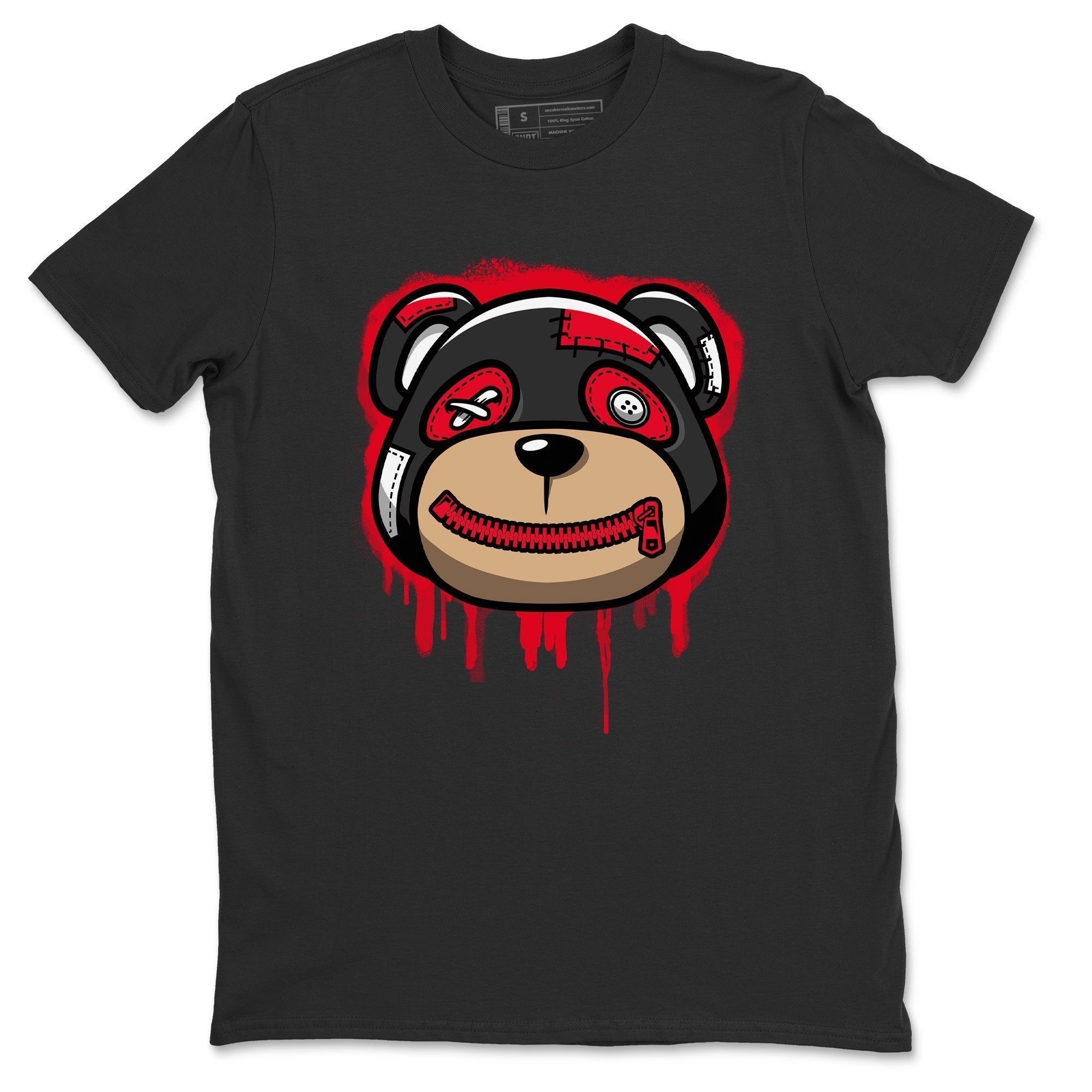 Jordan 4 Red Thunder Sneaker Matching T-Shirt Bear Face Sneaker Tees Jordan 4 Red Thunder Sneaker Release Tees Crew Neck Tees