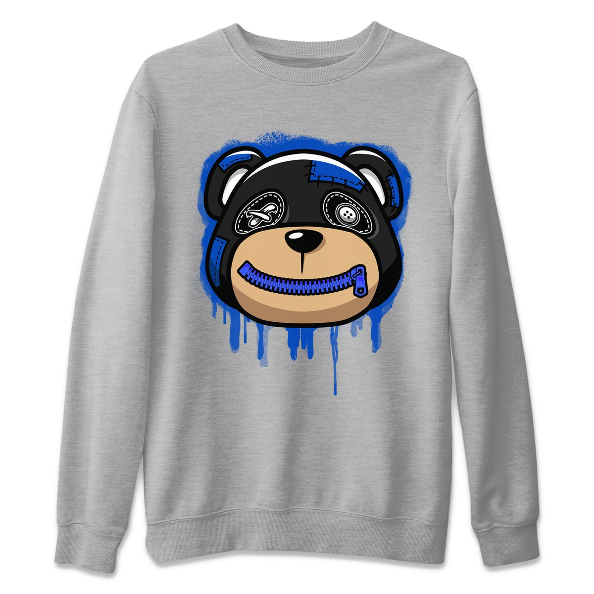 Jordan 5 Racer Blue Sneaker Matching T-Shirt Bear Face Sneaker Tees Jordan 5 Racer Blue Sneaker Release Tees Crew Neck Tees