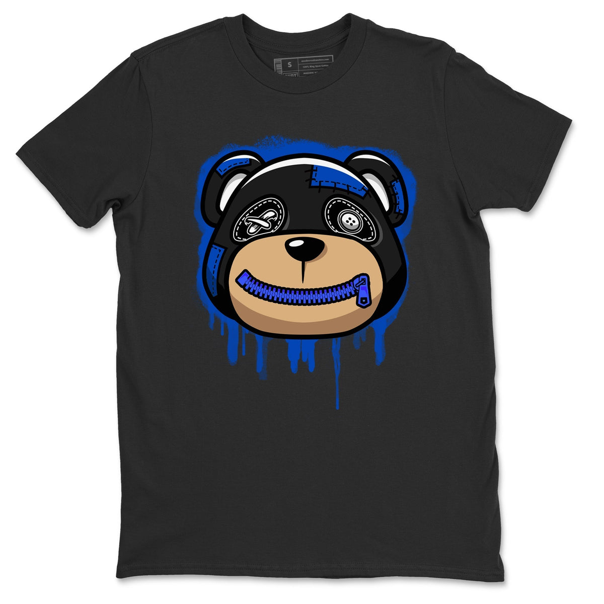 Jordan 5 Racer Blue Sneaker Matching T-Shirt Bear Face Sneaker Tees Jordan 5 Racer Blue Sneaker Release Tees Crew Neck Tees