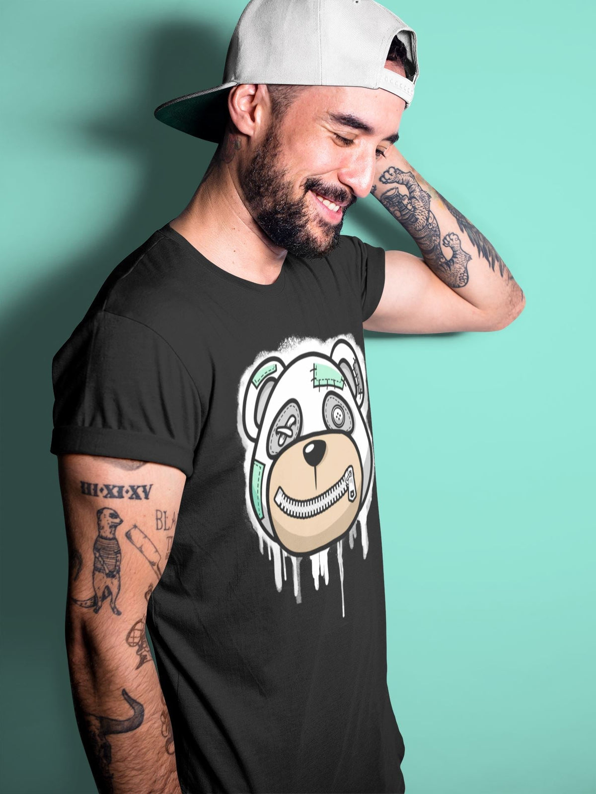 Jordan 6 Mint Foam Sneaker Matching T-Shirt Bear Face Sneaker Tees Jordan 6 Mint Foam Sneaker Release Tees Crew Neck Tees