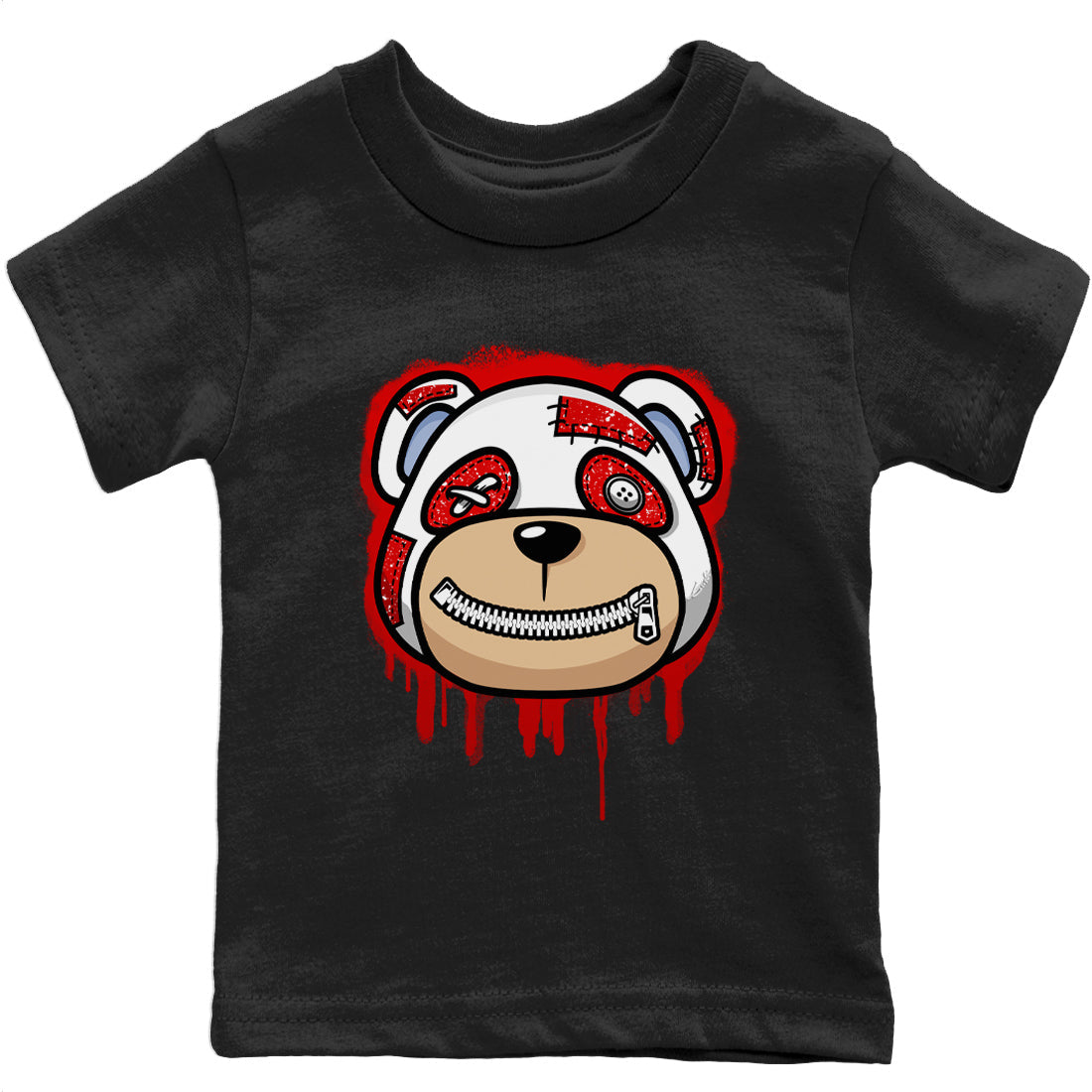 Jordan 6 Red Velvet Cookies Sneaker Matching T-Shirt Bear Face Sneaker Tees Jordan 6 Red Velvet Cookies Sneaker Release Tees Kids Shirts