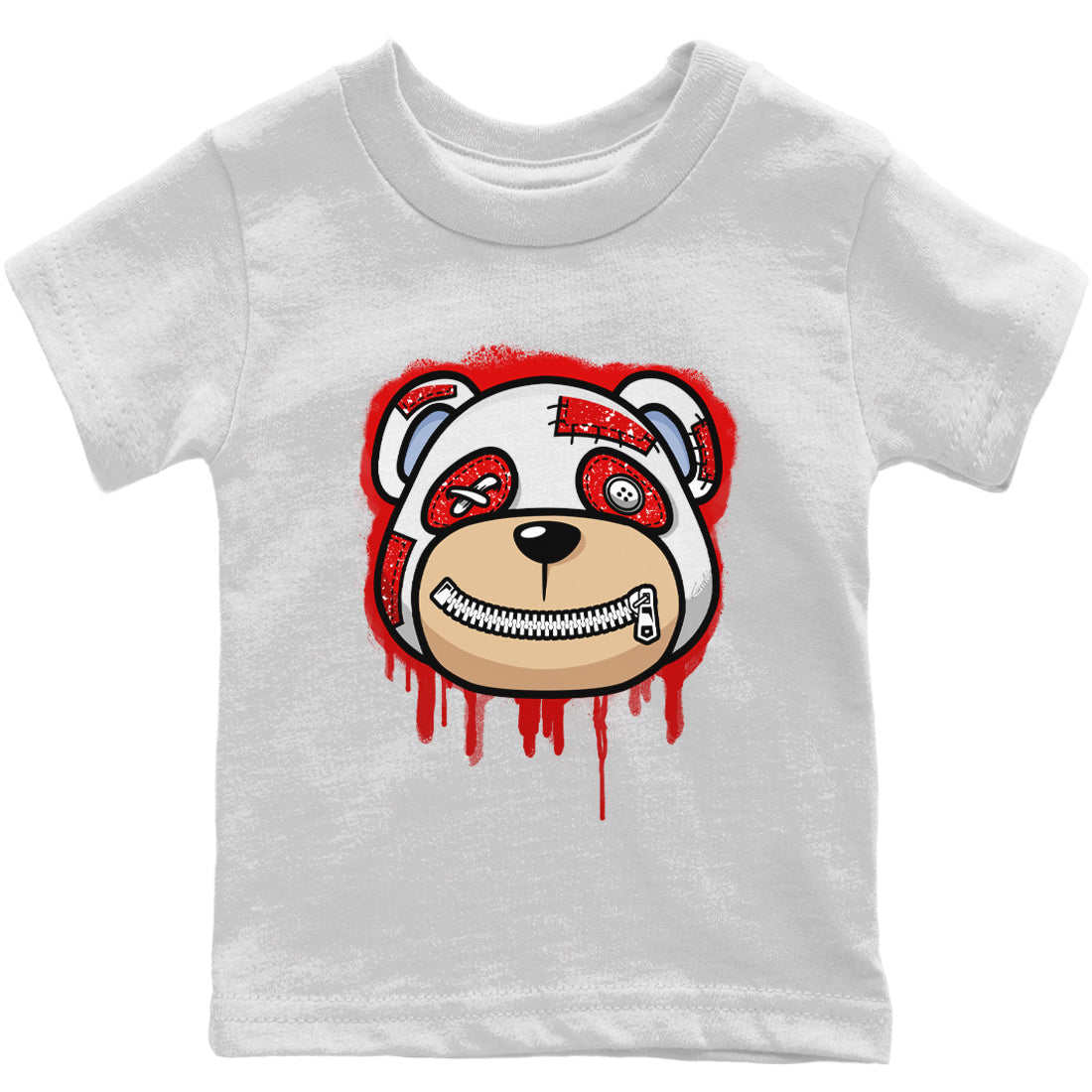 Jordan 6 Red Velvet Cookies Sneaker Matching T-Shirt Bear Face Sneaker Tees Jordan 6 Red Velvet Cookies Sneaker Release Tees Kids Shirts