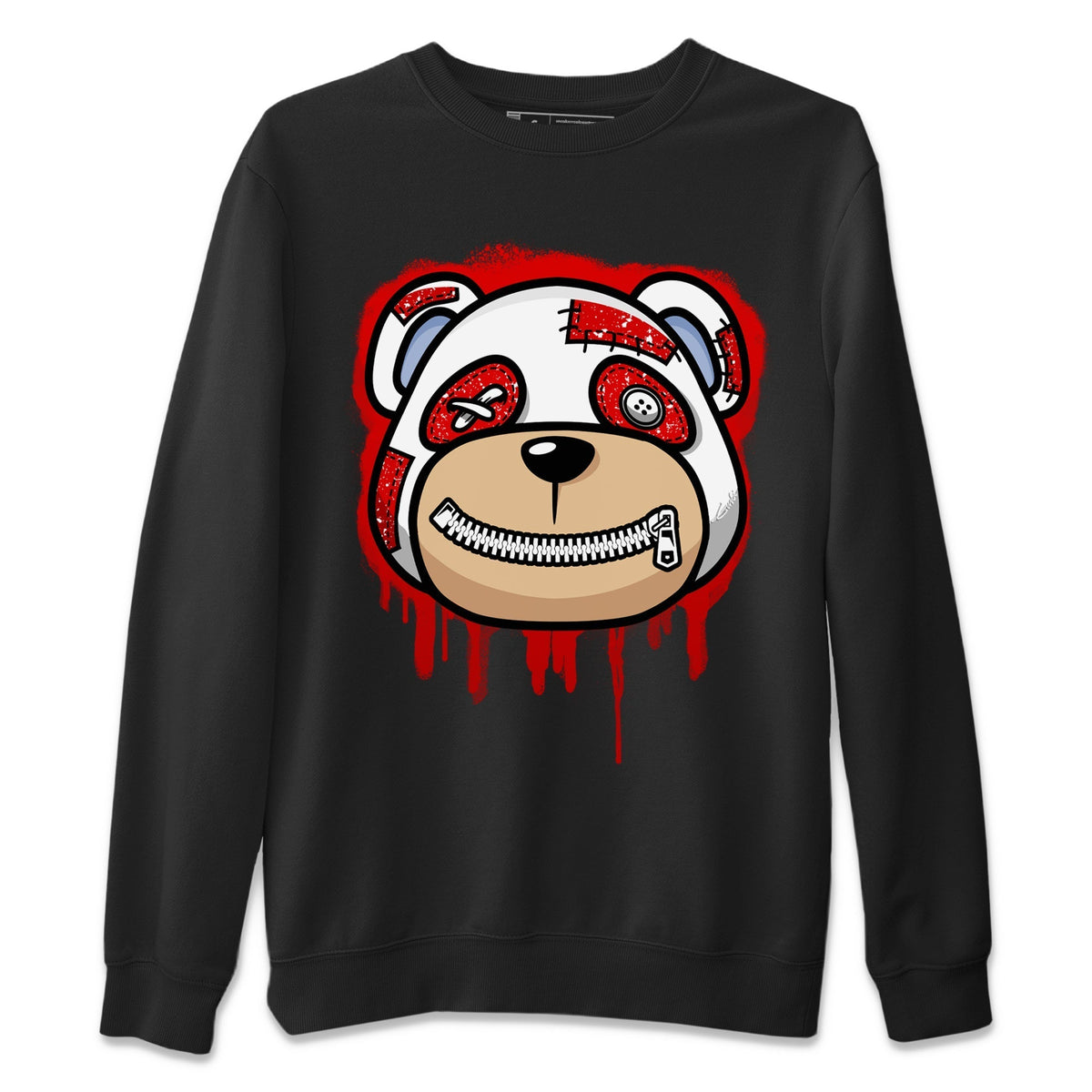 Jordan 6 Red Velvet Cookies Sneaker Matching T-Shirt Bear Face Sneaker Tees Jordan 6 Red Velvet Cookies Sneaker Release Tees Crew Neck Tees