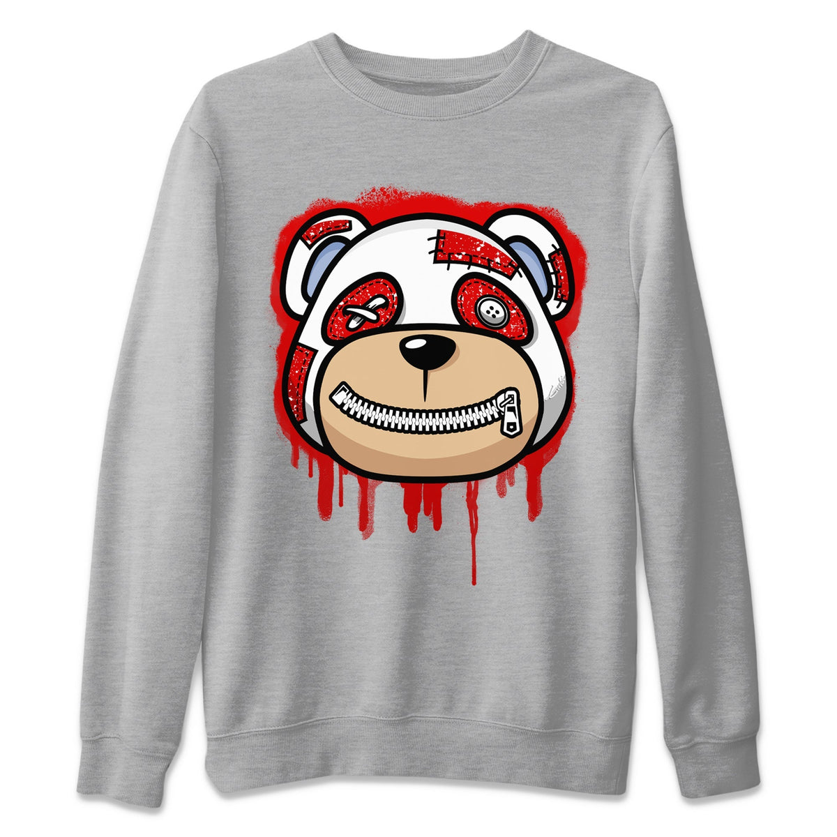 Jordan 6 Red Velvet Cookies Sneaker Matching T-Shirt Bear Face Sneaker Tees Jordan 6 Red Velvet Cookies Sneaker Release Tees Crew Neck Tees