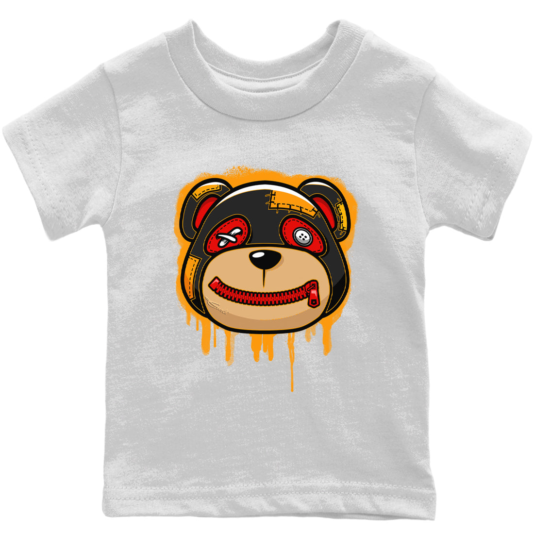 Jordan 7 Citrus Shirt To Match Jordans Bear Face Sneaker Tees Jordan 7 Citrus Drip Gear Zone Sneaker Matching Clothing Kids Shirts